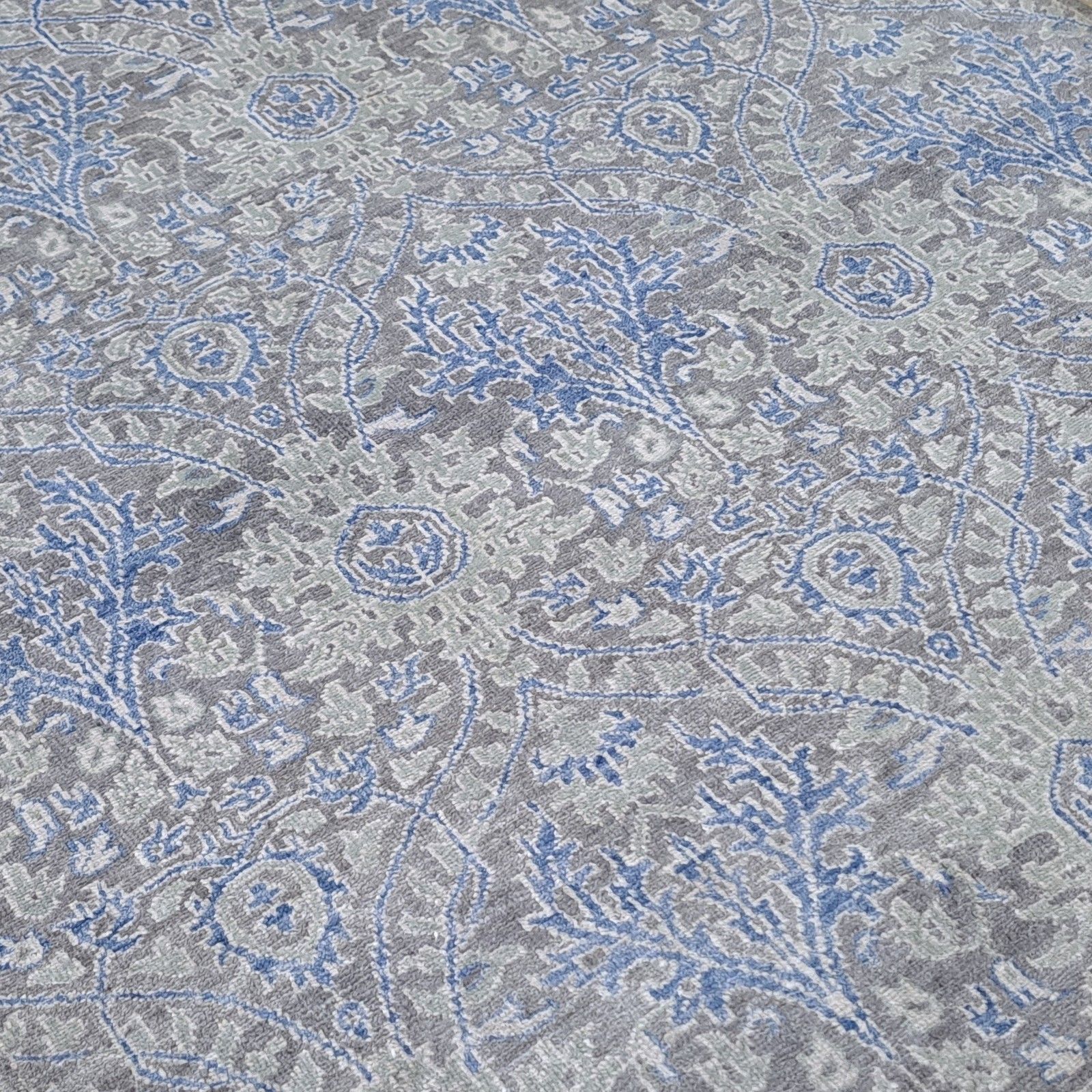 5.6x8 Ft New Hand Knotted Silk Rug. Living Room Carpet. Custom Size Available photo furniture