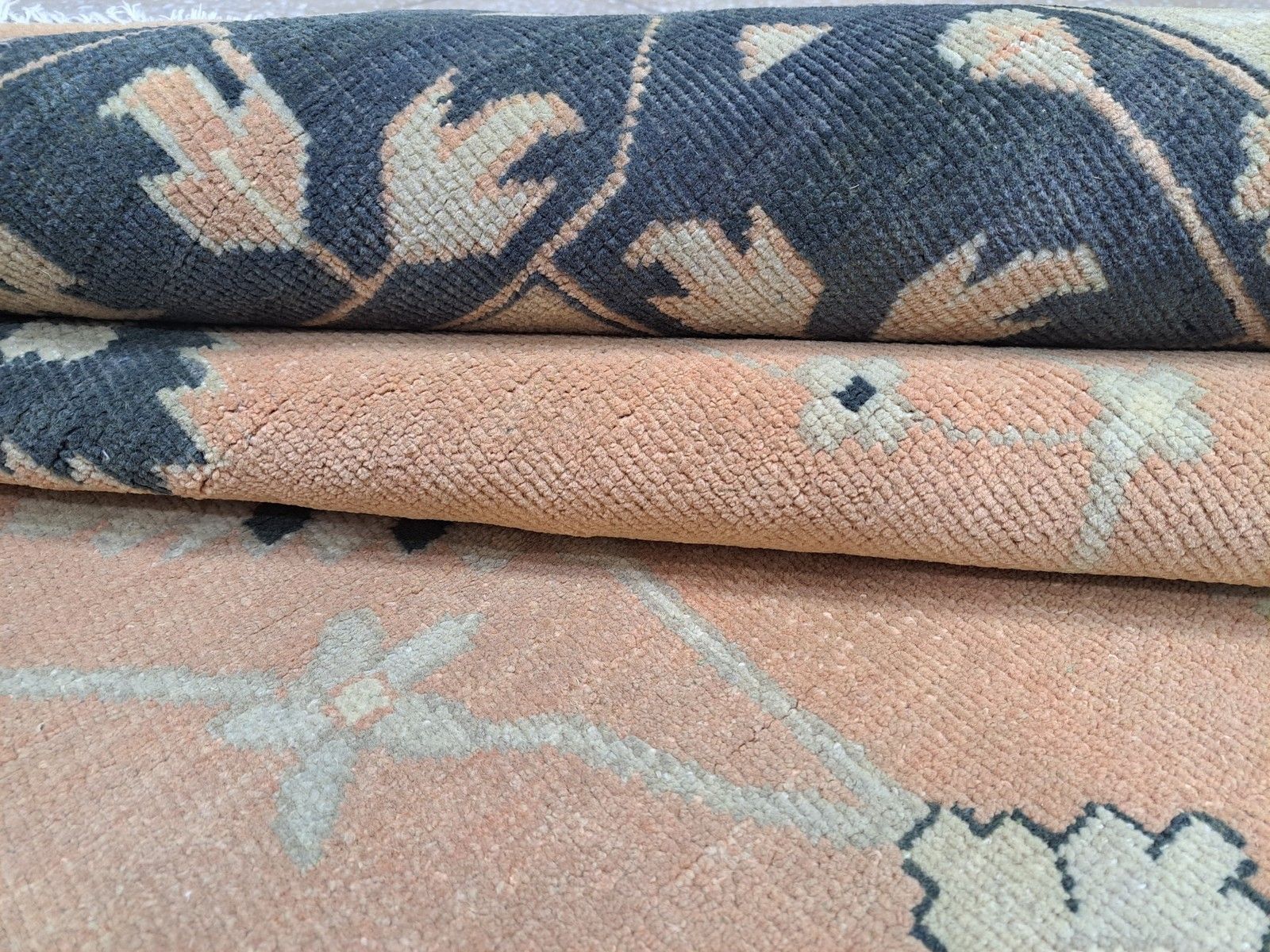 photo furniture 9x12 Ft New Handknotted Oushak Style Rug. All Wool Carpet. Custom Options Avail.