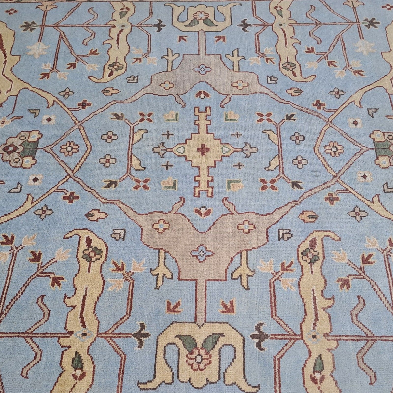 8x10 Ft Brand New Handmade Oushak Style Rug. 100% Wool. Hand Knotted Carpet photo vintage