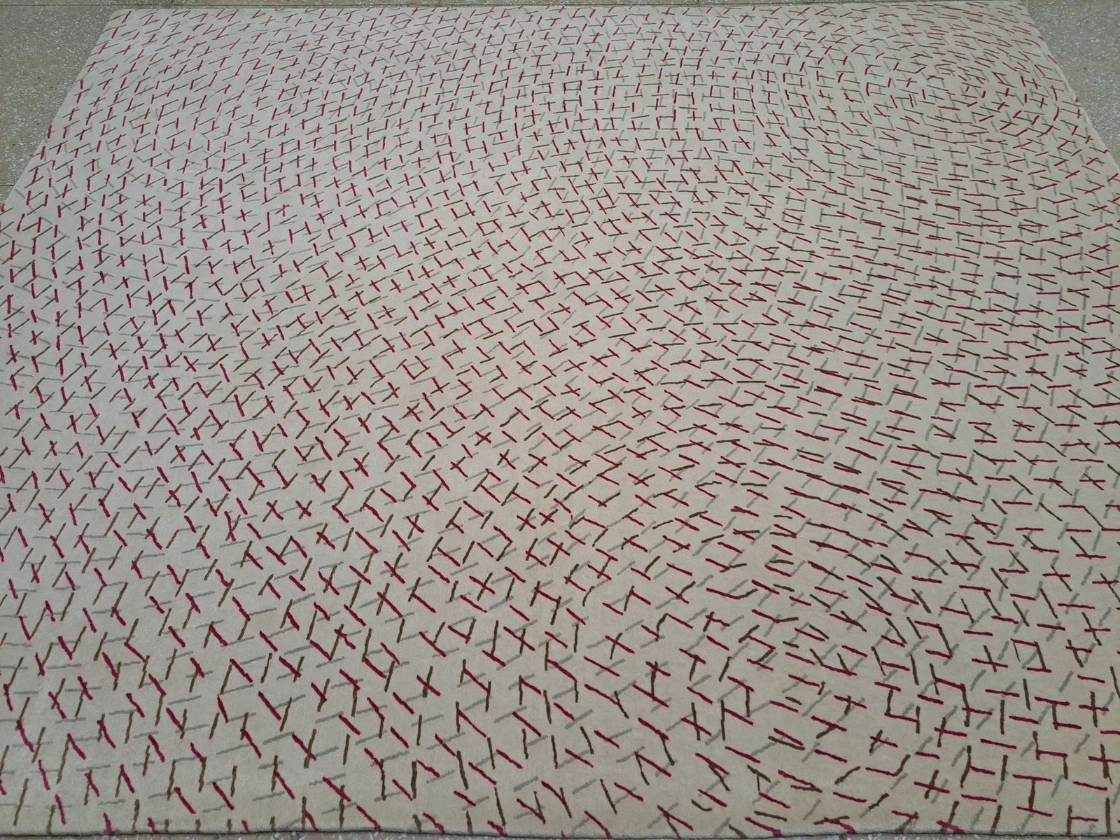 8x10 Ft High Quality Handknotted Nepalese Rug. All Natural Wool. Handmade Carpet photo Textiles