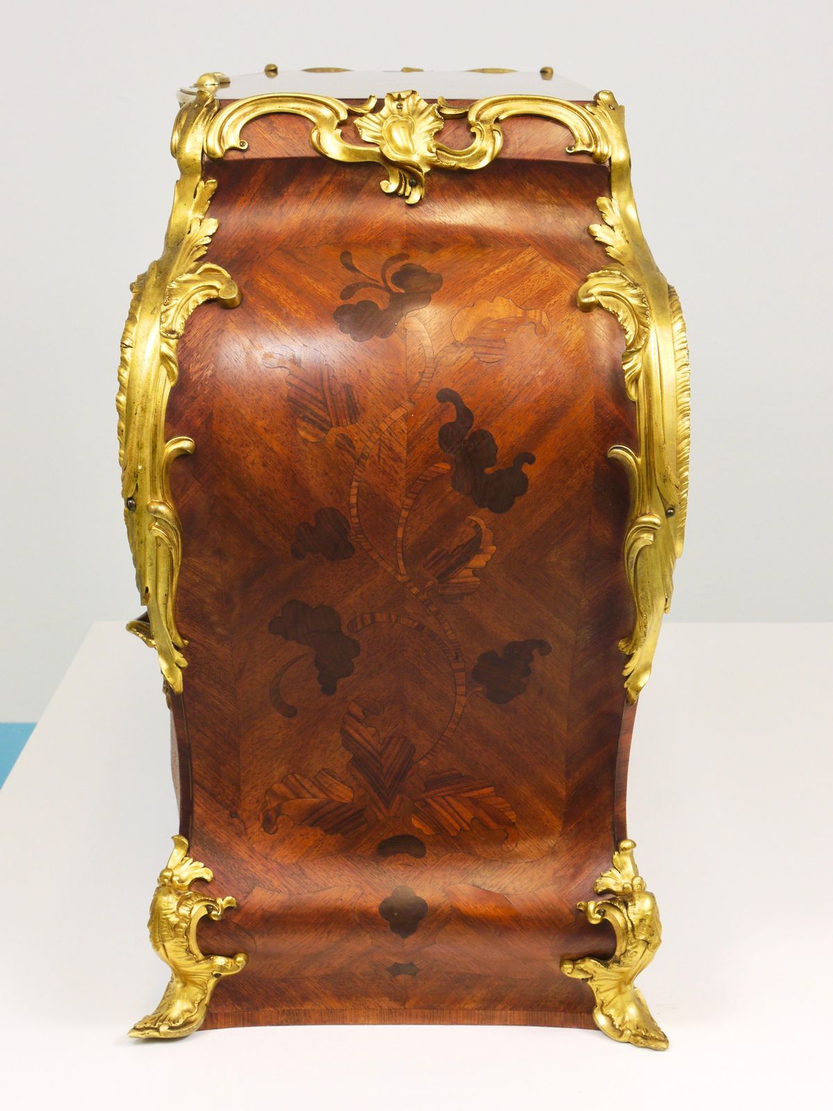 Furniture G. Durand Louis XV Bombé Commode, Marquetry, Ormolu Bronze, 1880, Paris, France photo
