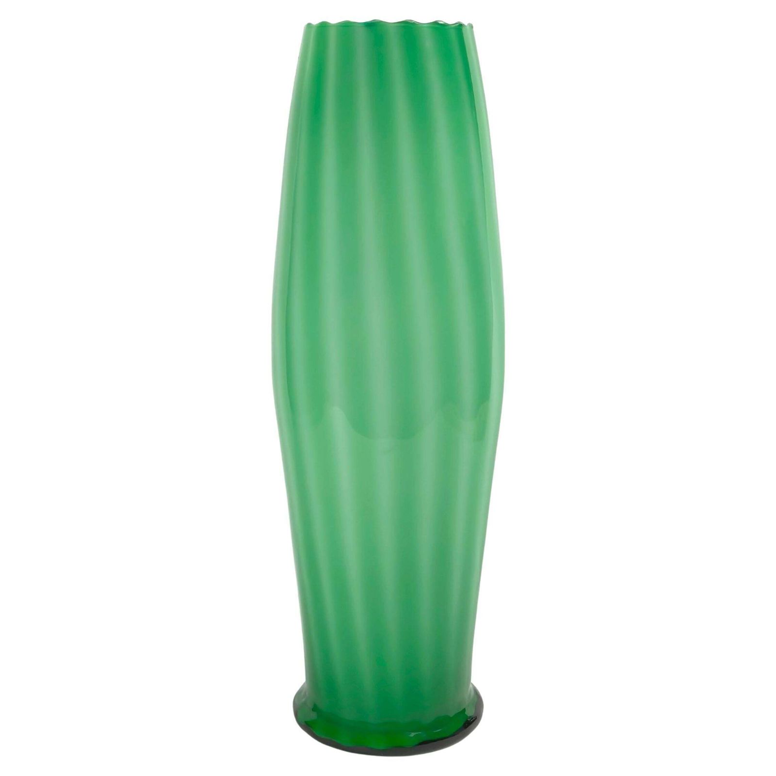 Tall Green Empoli Glass Vase By Vetreria Artistica Toscana, 1970s Italy