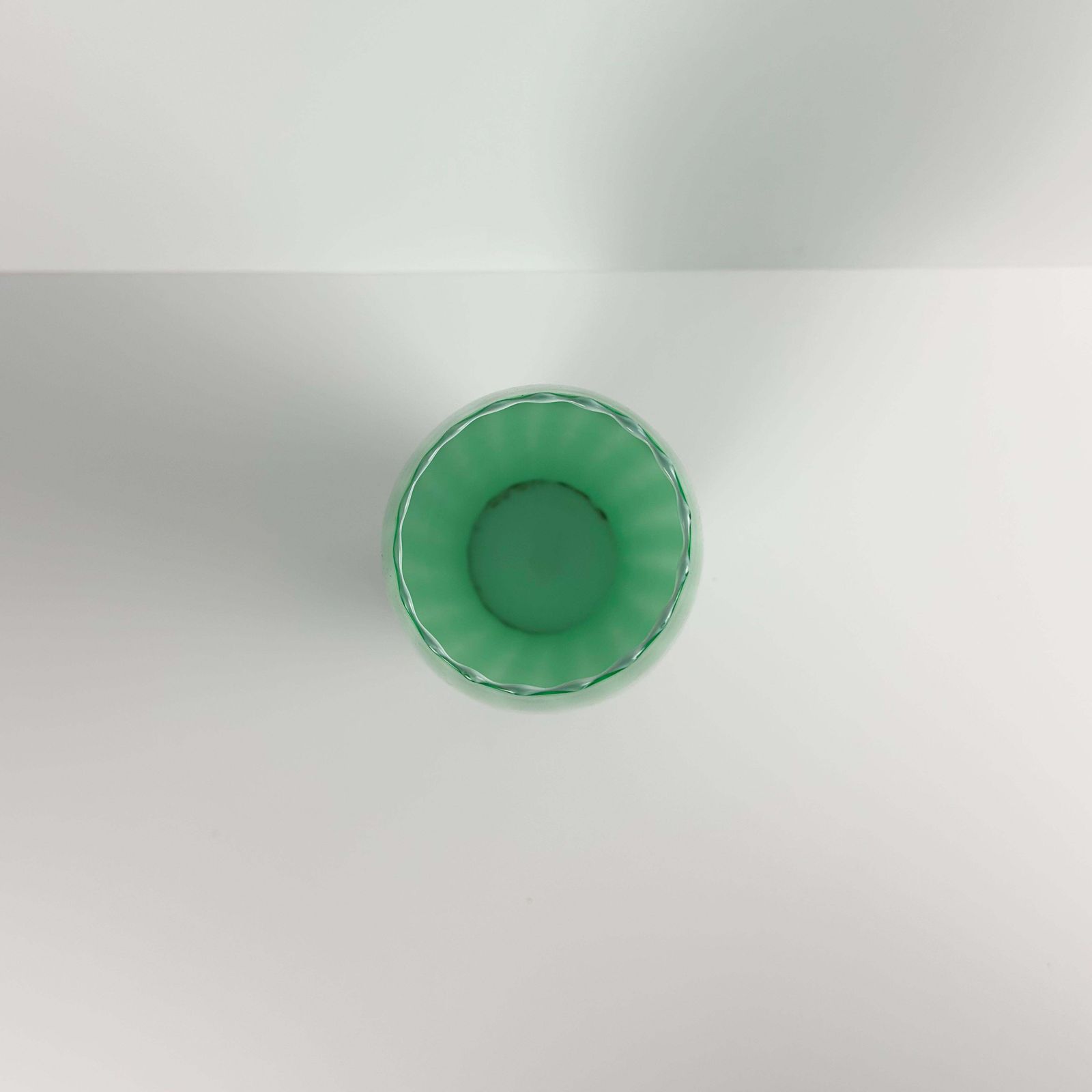 Tall Green Empoli Glass Vase By Vetreria Artistica Toscana, 1970s Italy photo vinterior