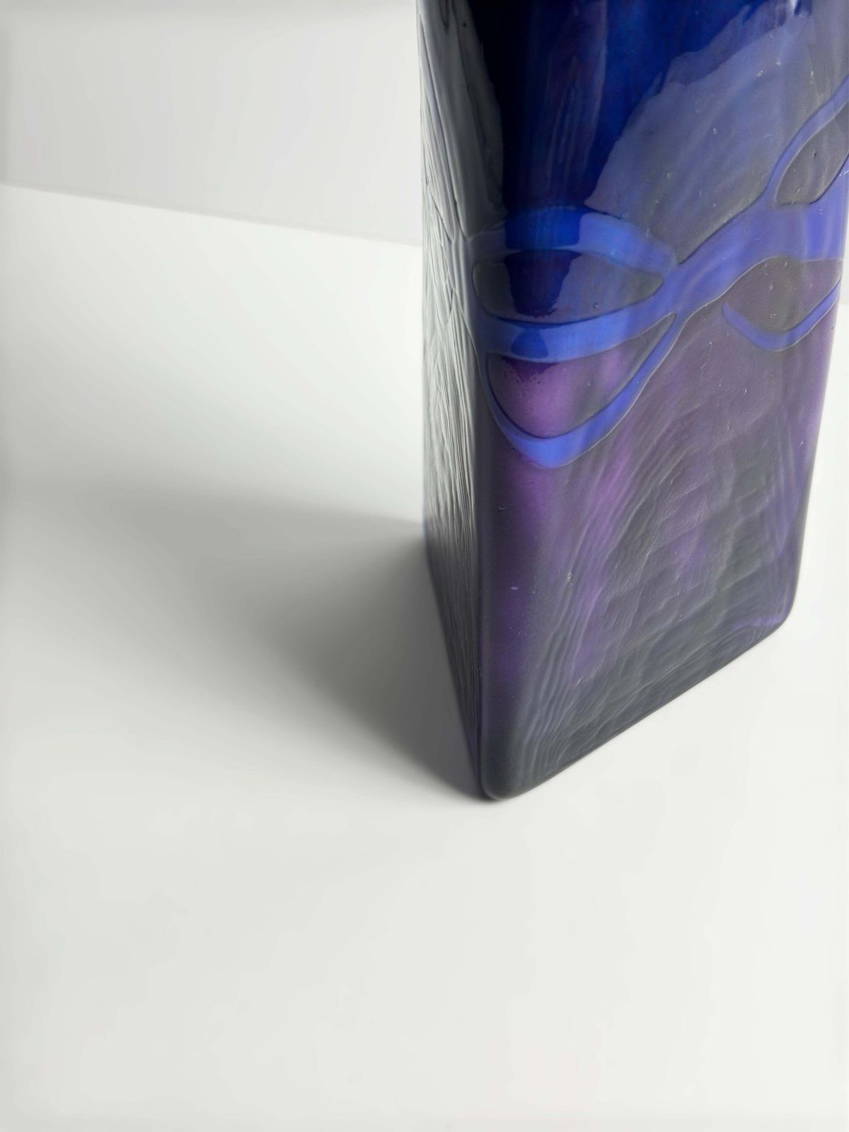 Postmodern Art Glass Vase By Colin Terris For Caithness, Scotland, 1990s photo furniture