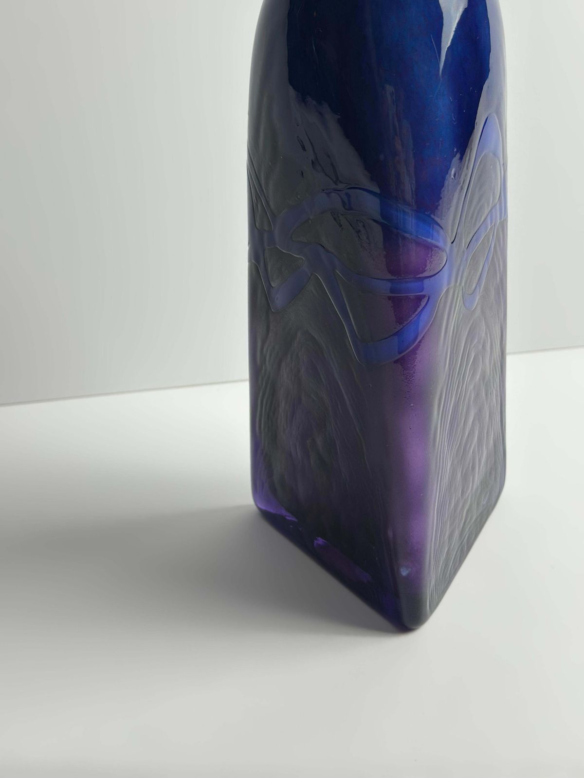 Postmodern Art Glass Vase By Colin Terris For Caithness, Scotland, 1990s photo buy