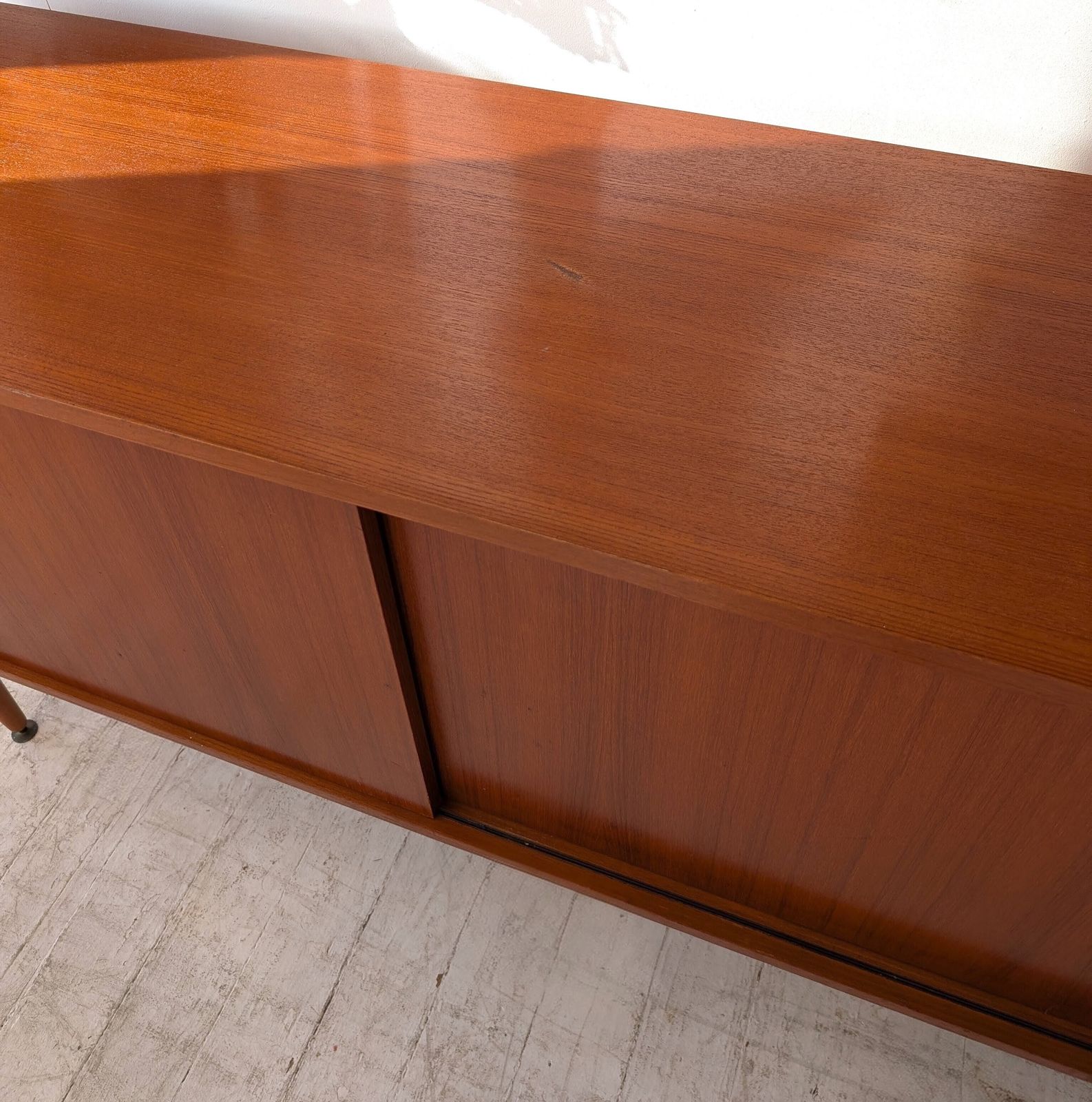 Mid Century Sideboard By Alfred Hendrickx, Belgium, 1960s, Teak & Vigneron Ceramic Tile photo Furniture