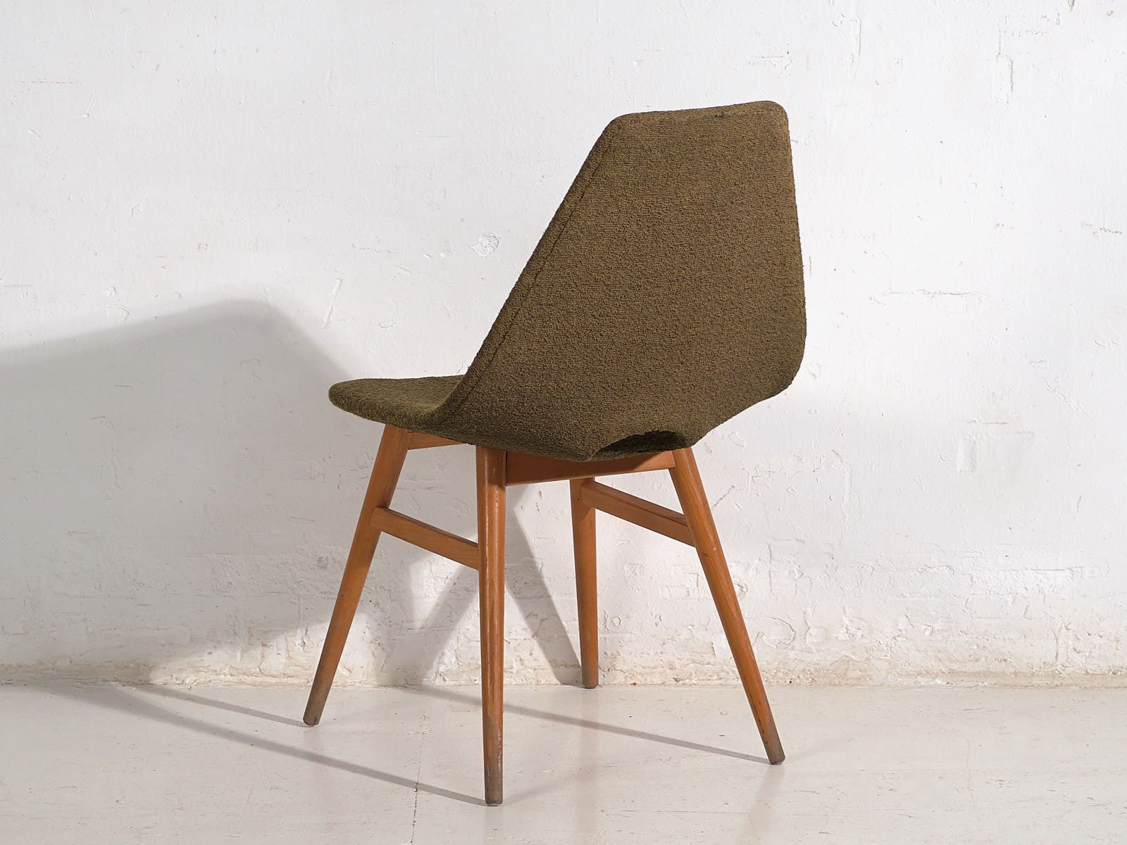 Vintage Chair Upholstered With Natural Wool (C.1960) photo buy