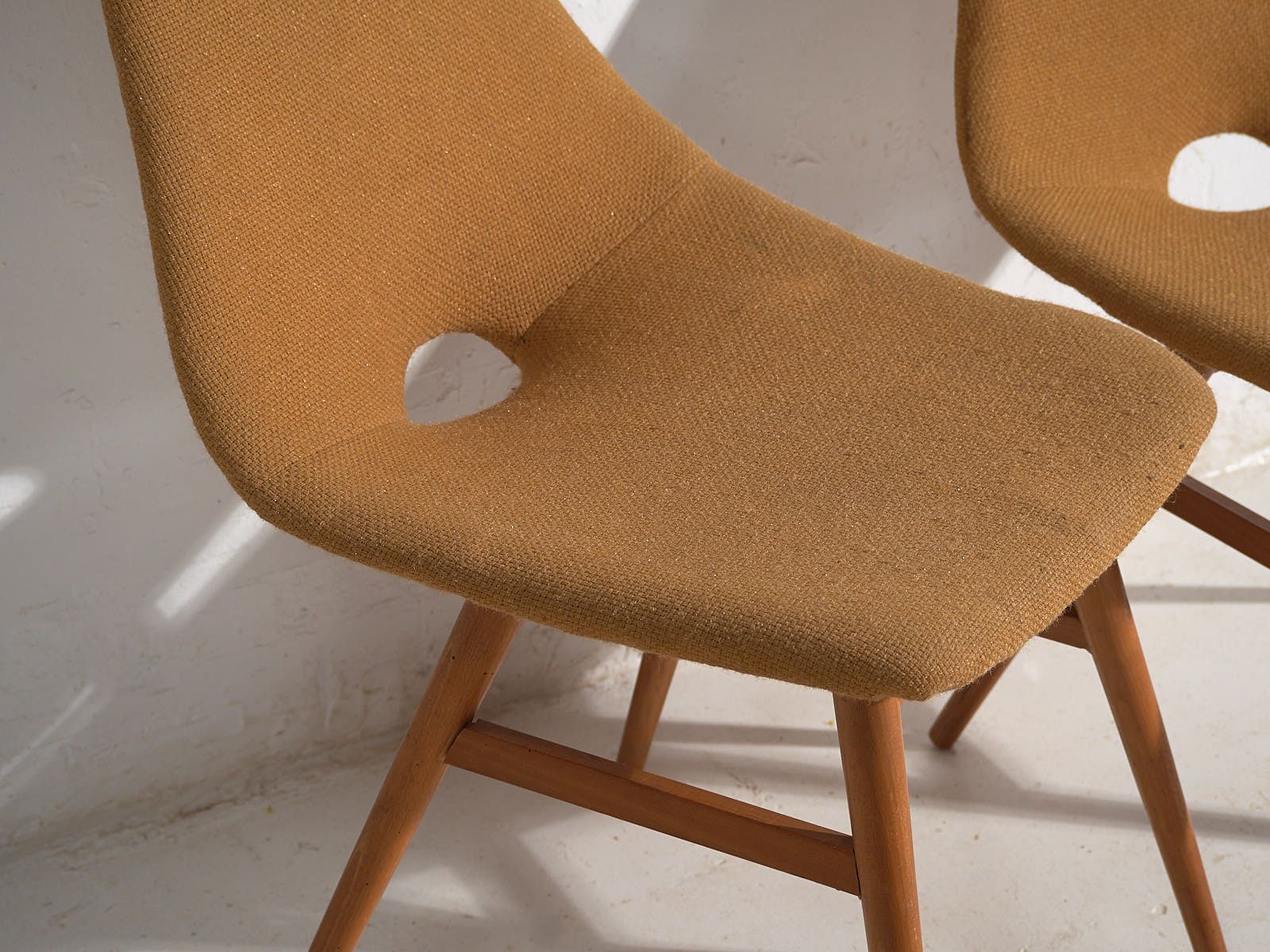 Decorative Vintage Chairs (C.1950). Set Of 2 Pieces photo for sale