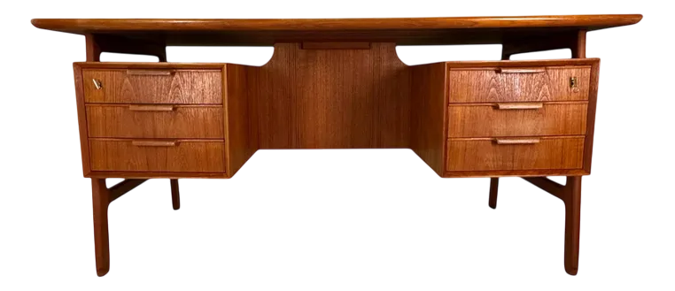 Model 75 Executive Desk By Gunni Omann For Omann Juns Møbelfabrik, 1960s