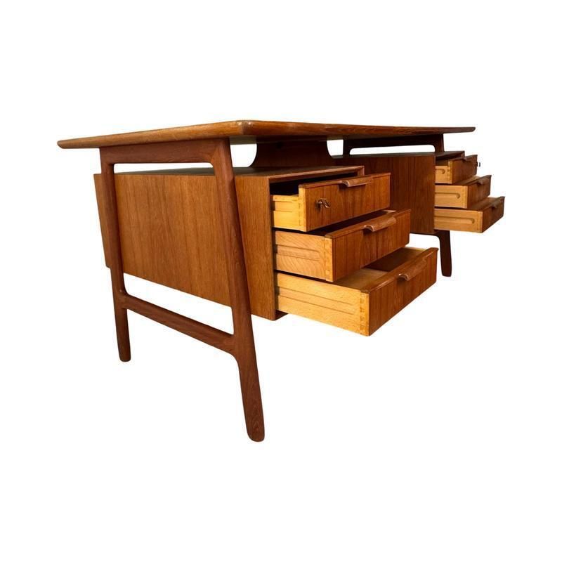 Model 75 Executive Desk By Gunni Omann For Omann Juns Møbelfabrik, 1960s photo for sale