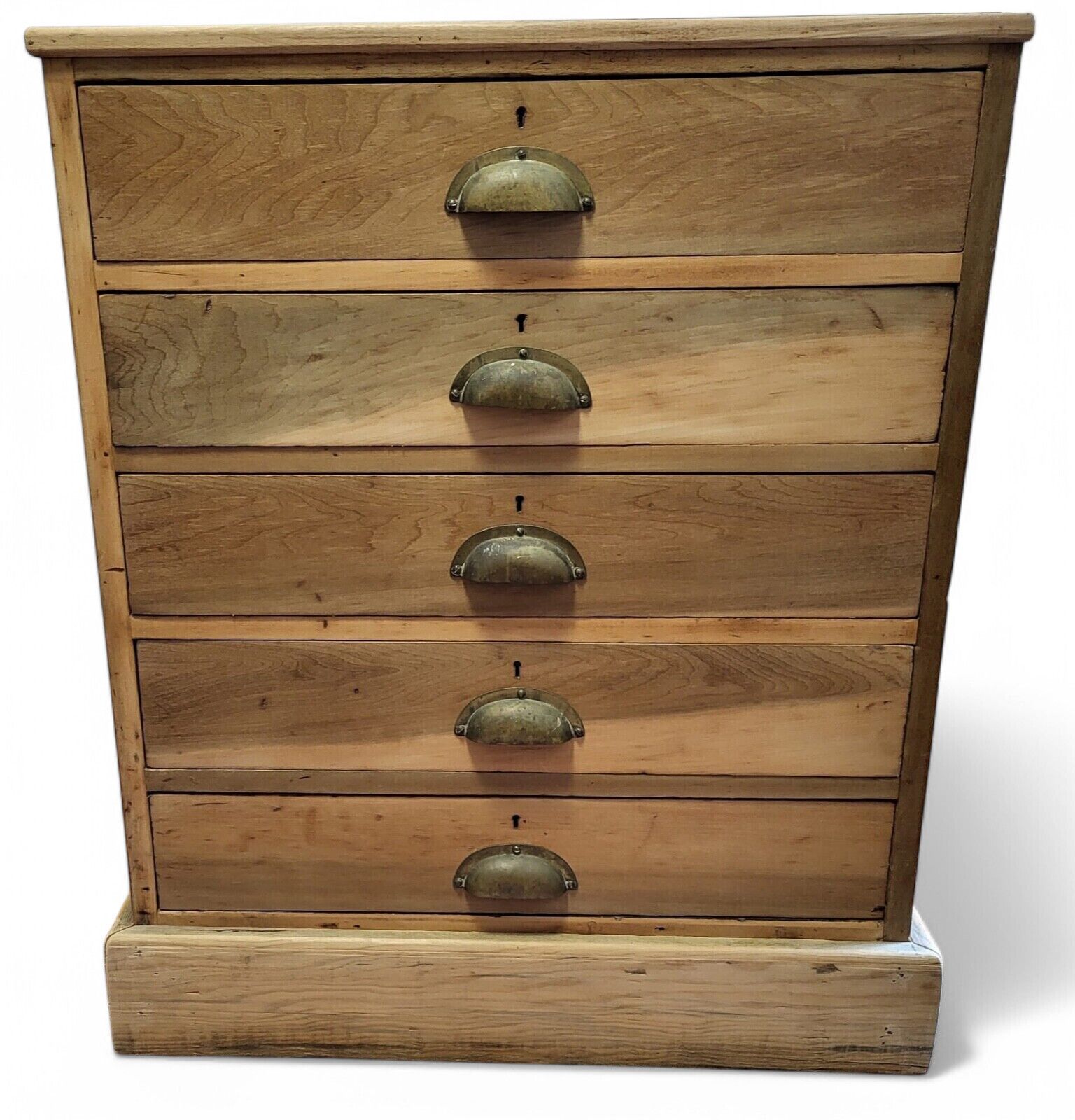 Victorian Five Drawer Collector’s Chest In Oak And Poplar (C.1880)