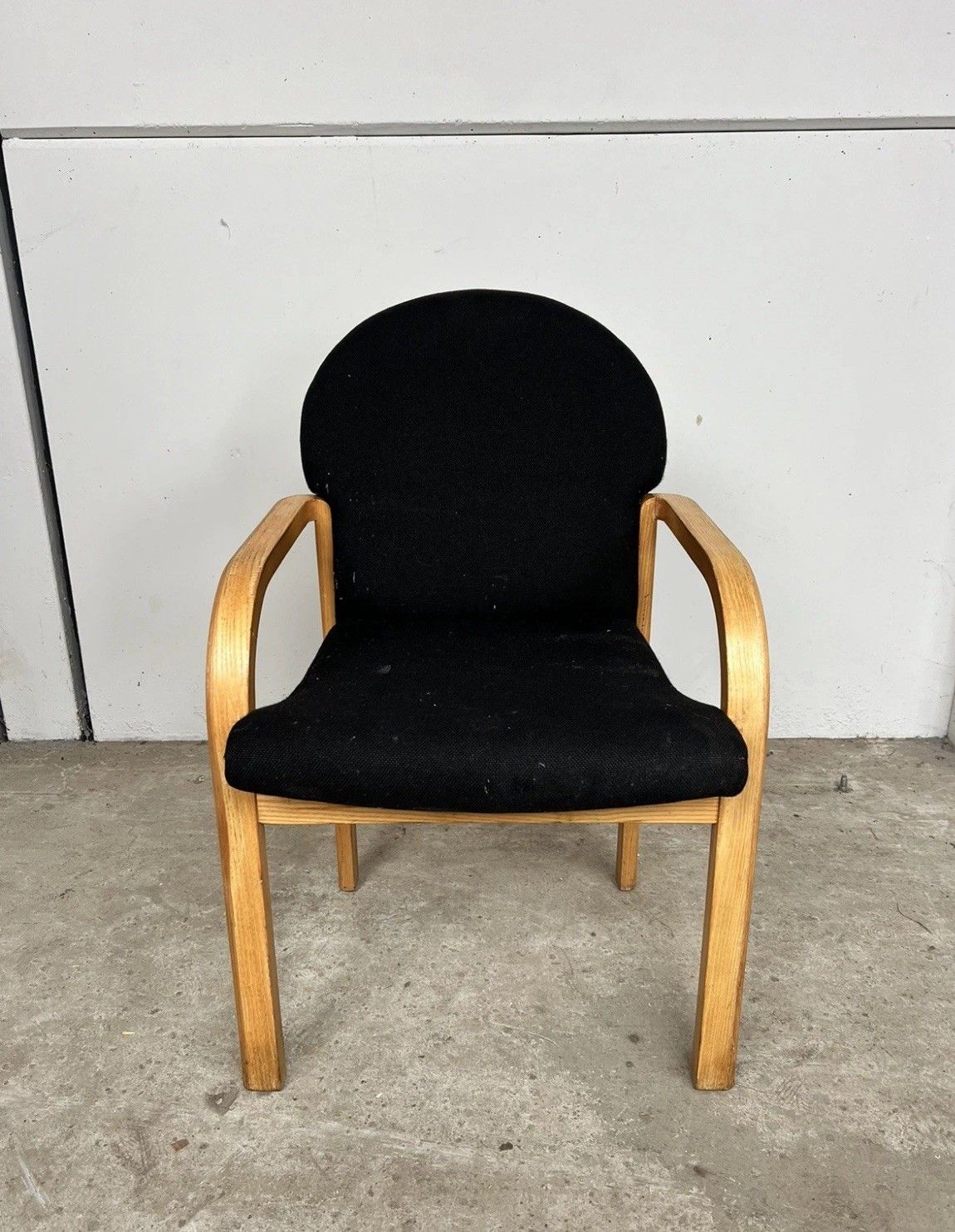 Late Mid Century Armchair Bentwood Desk Chair photo for sale