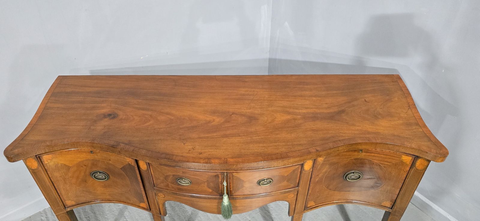Superb Edwardian Mahogany Inlaid Sideboard photo vinterior