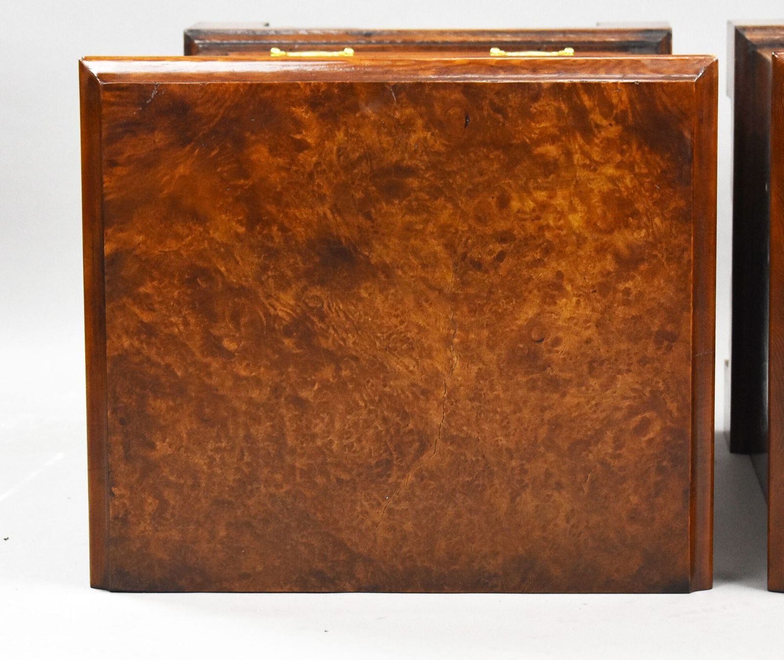 Pair Of Victorian Burr Walnut Bedsides photo buy