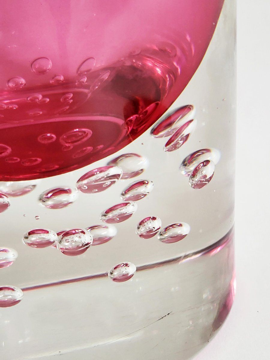 Czech Glass Vase By Jaroslav Svoboda, 1974 photo for sale