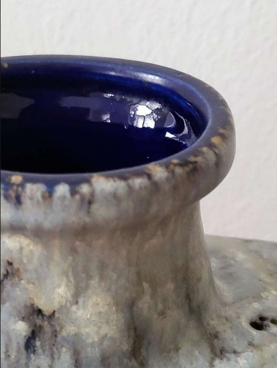 Mid Century Modern Fat Lava Vase From Scheurich Keramik, 1960s photo 463.0