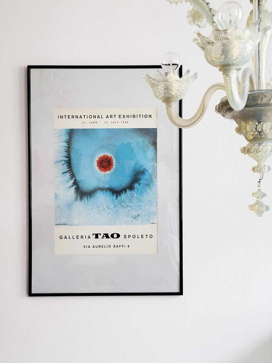 Pop Art Exhibition Opening Poster, 1960s photo furniture
