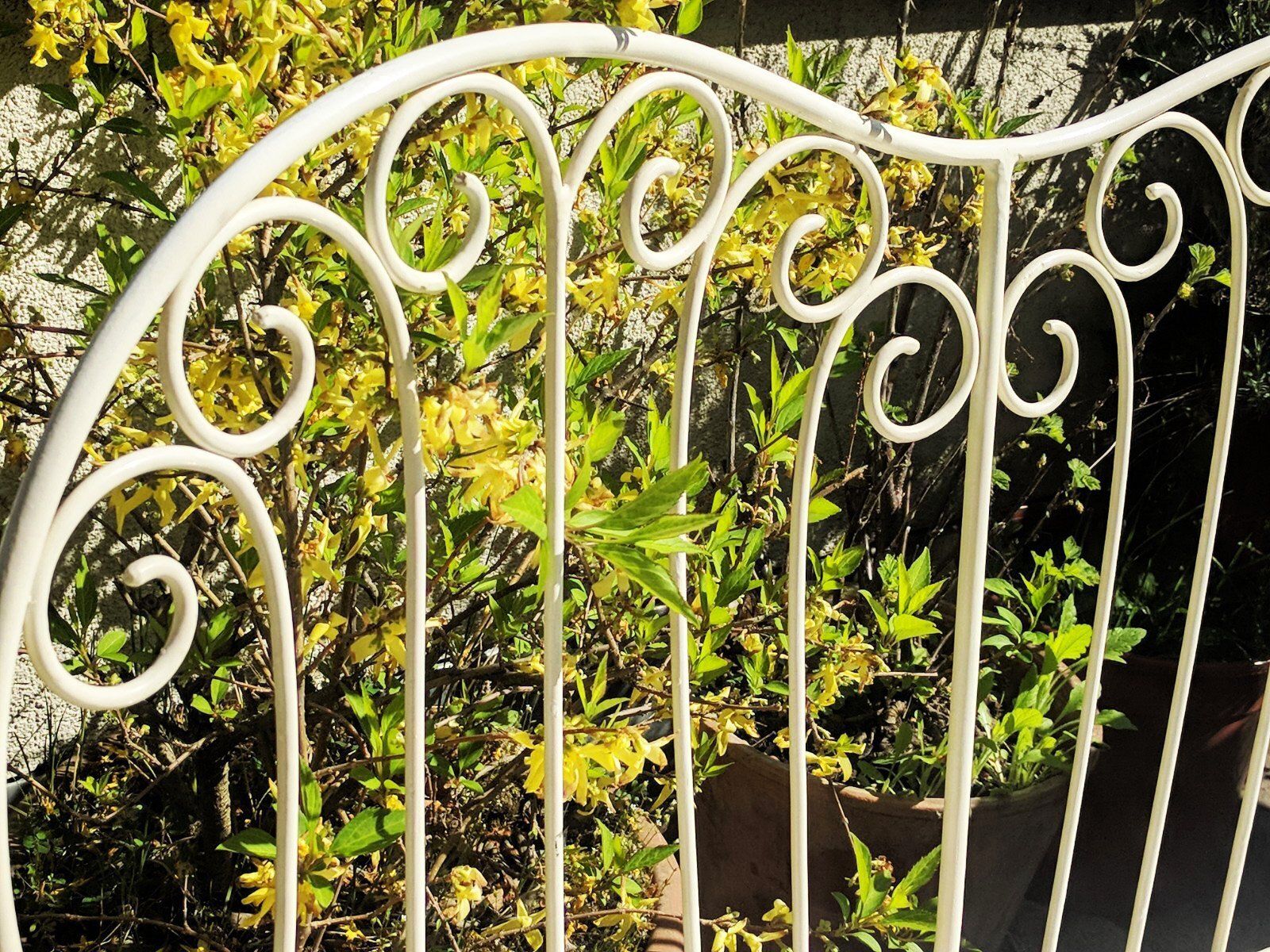 Mid Century Modern Austrian Wrought Iron Garden Seating Set By Karasek & Co, 1950s, Set Of 2 photo buy