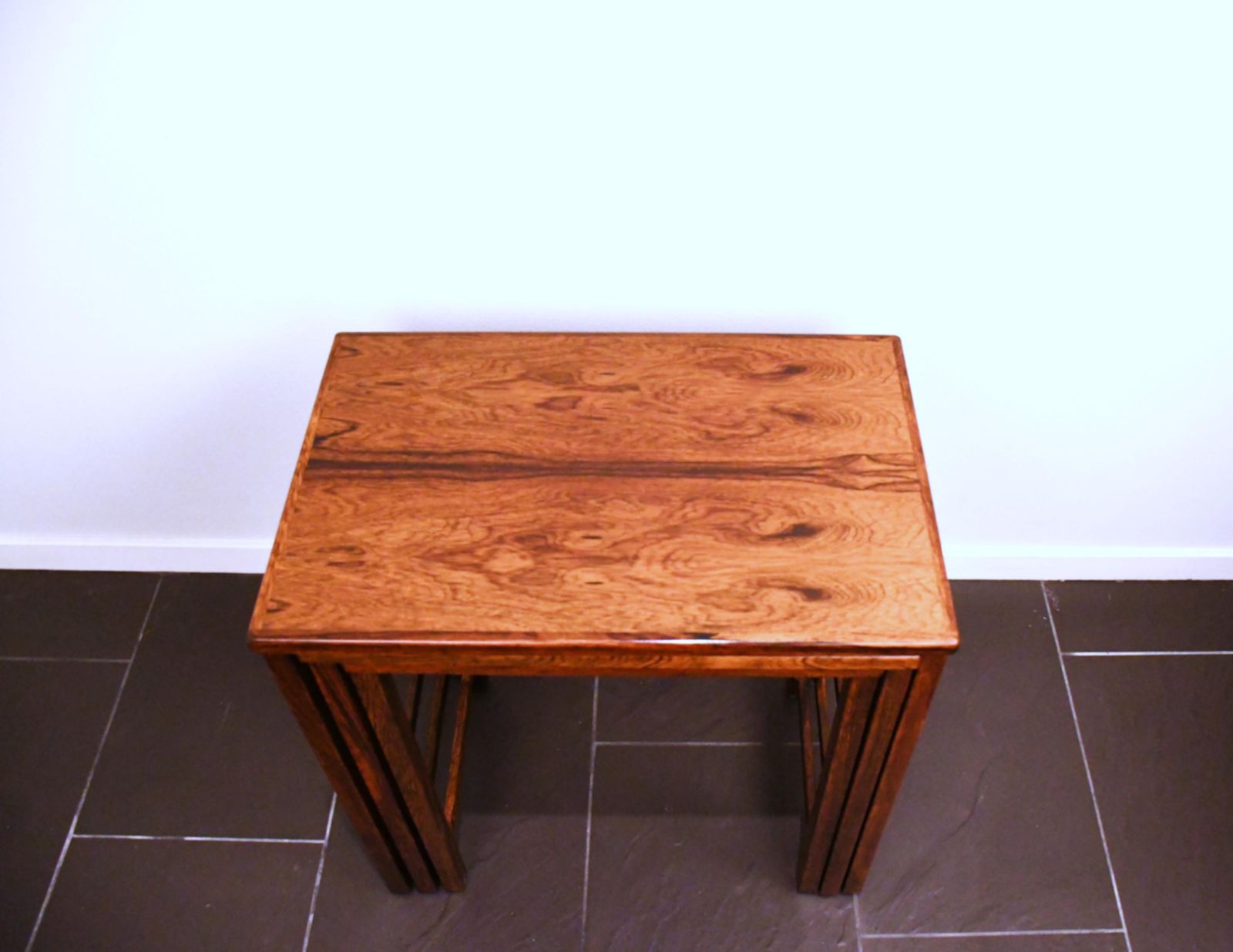Swedish Rosewood Nesting Table, 1960s, Set Of 3 photo vintage