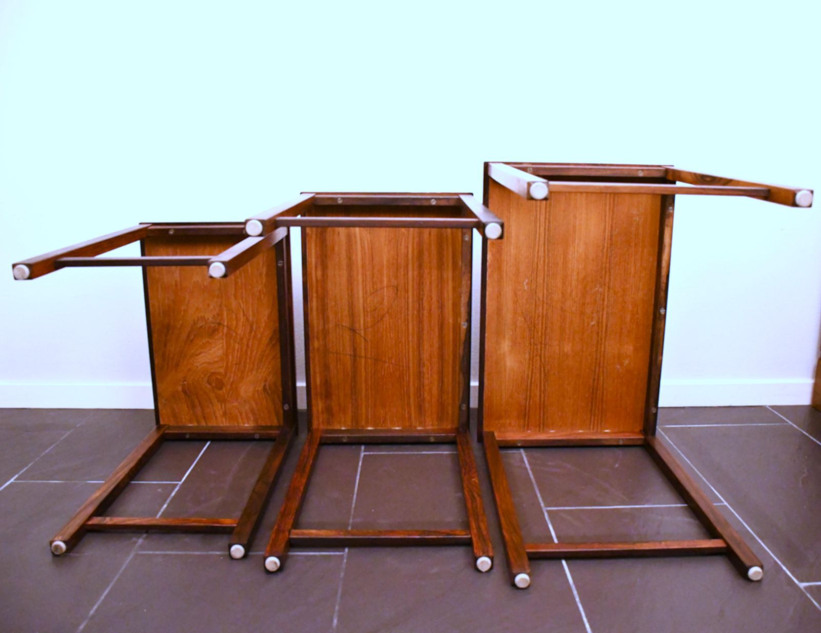photo for sale Swedish Rosewood Nesting Table, 1960s, Set Of 3