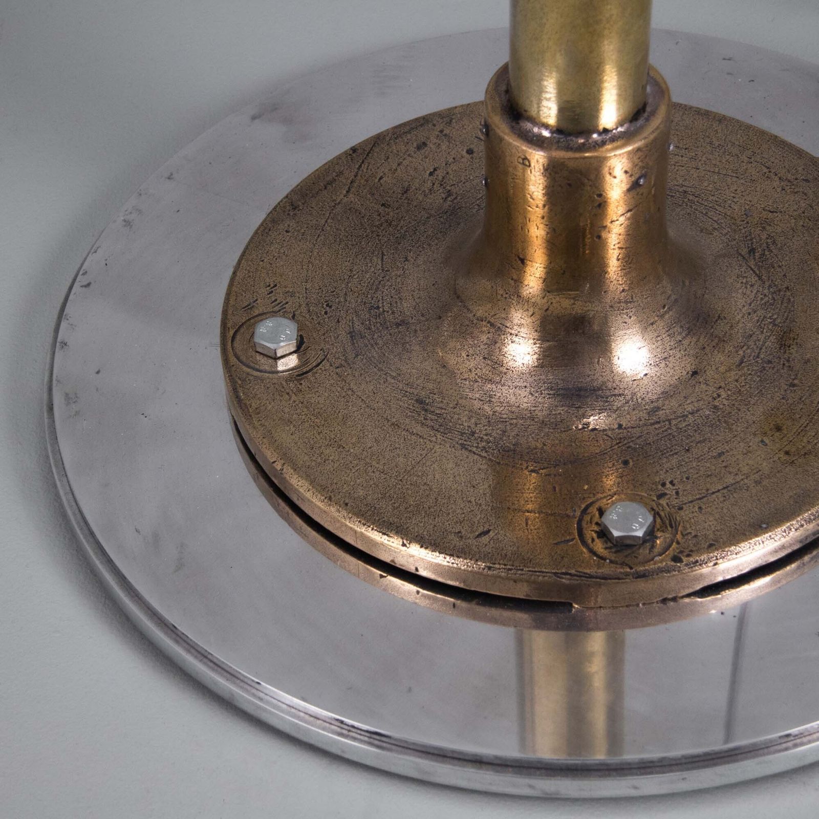 Salvaged 1940s Royal Navy Convoy Searchlight Floor Lamp By Maxlume photo vintage