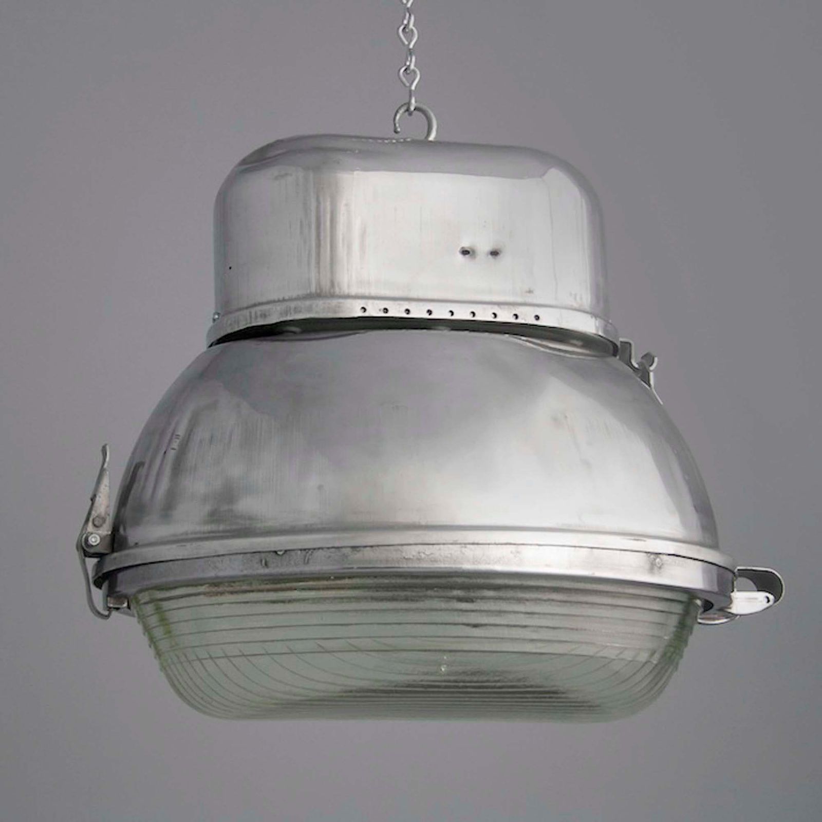 Polish Retro Street Lamp With Prismatic Glass photo furniture