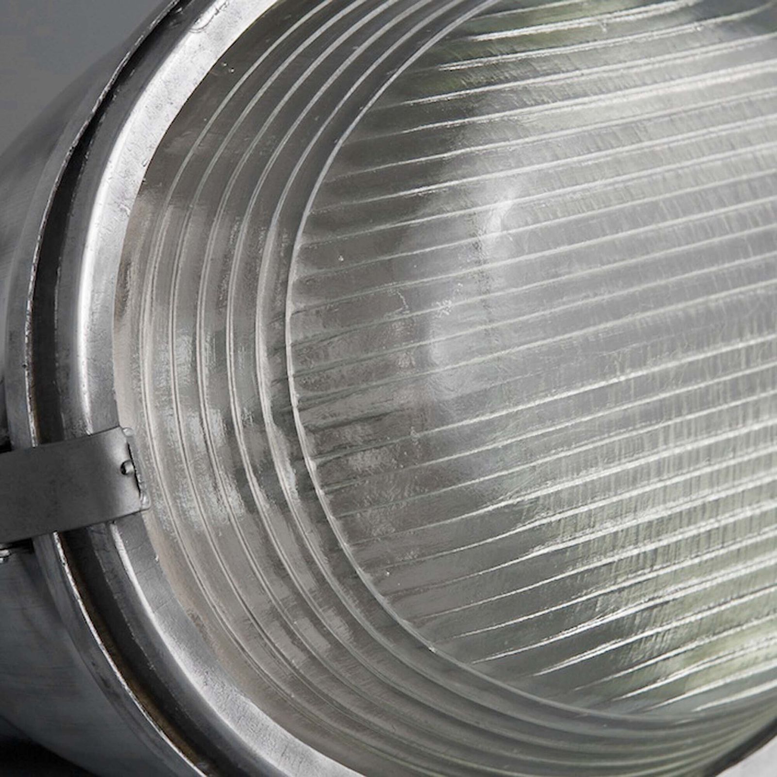Polish Retro Street Lamp With Prismatic Glass photo vinterior