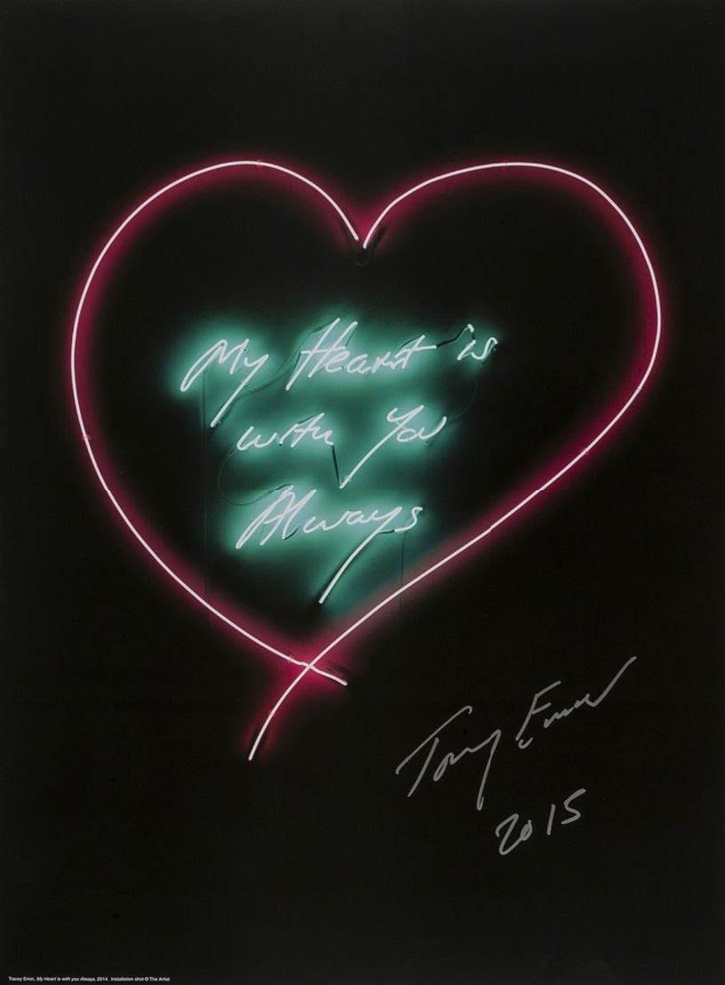 Tracey Emin Full Set Of Hand Signed Love Neon Posters photo vinterior