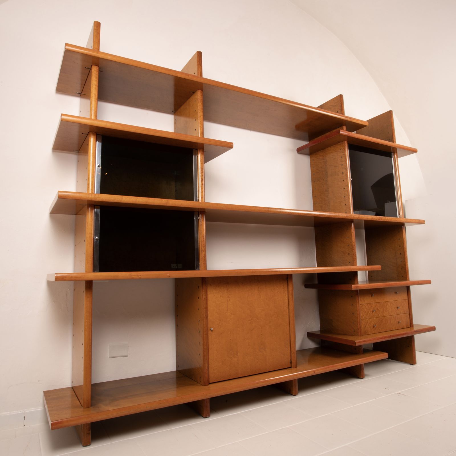Crossing Bookcase By Giovanni Offredi For Saporiti, 1970s photo vintage