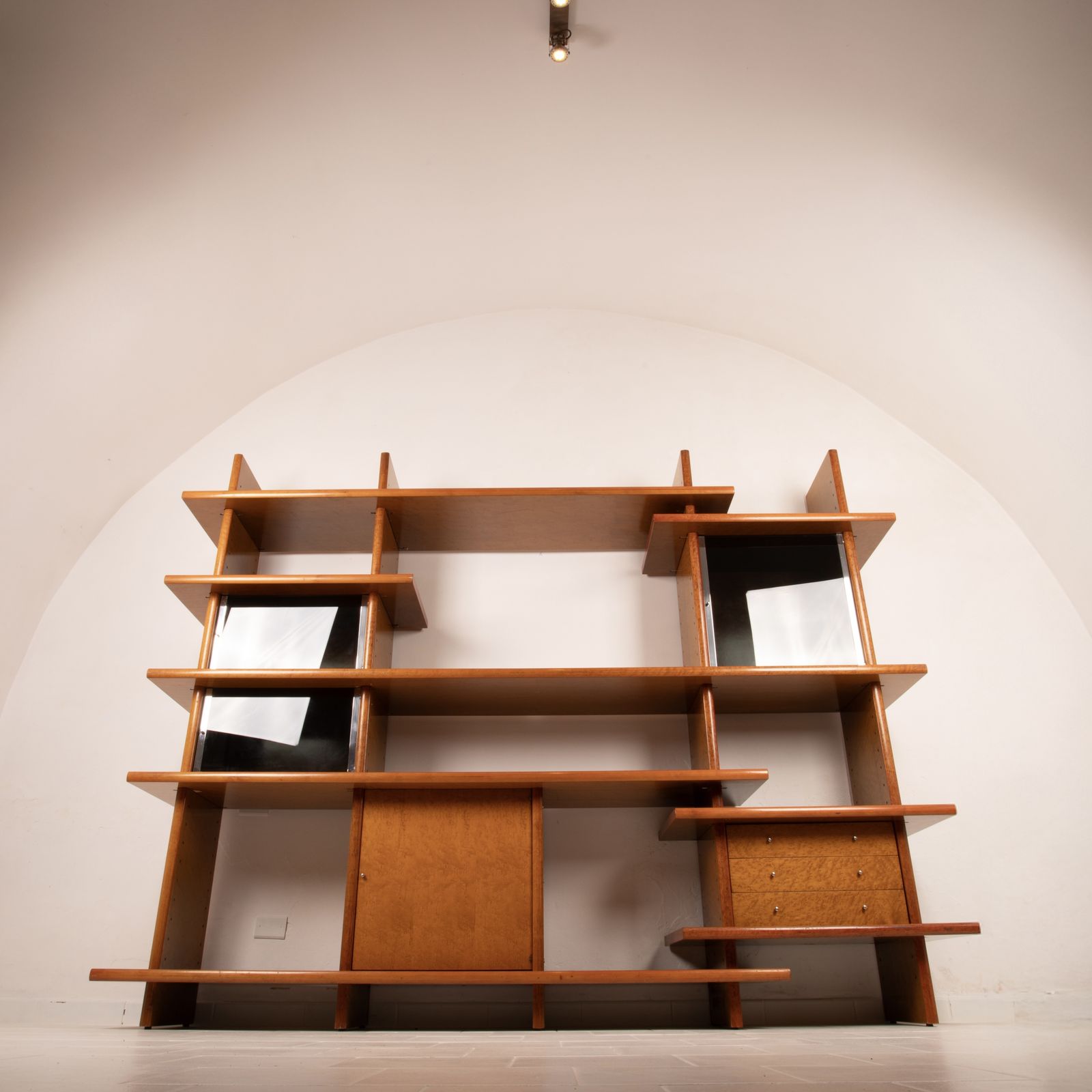 photo vinterior Crossing Bookcase By Giovanni Offredi For Saporiti, 1970s