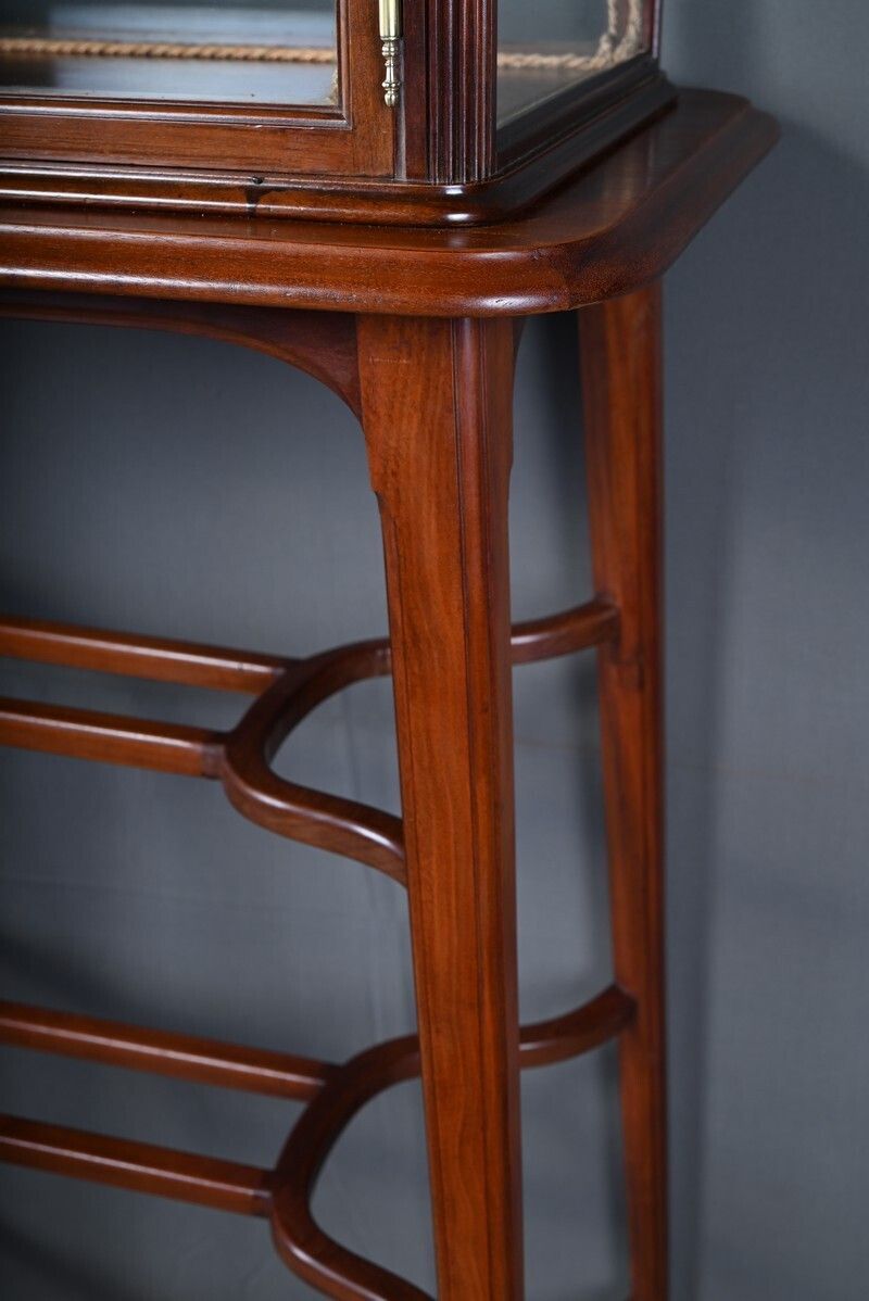 photo vinterior Mahogany Display Case, Art Nouveau – 1900