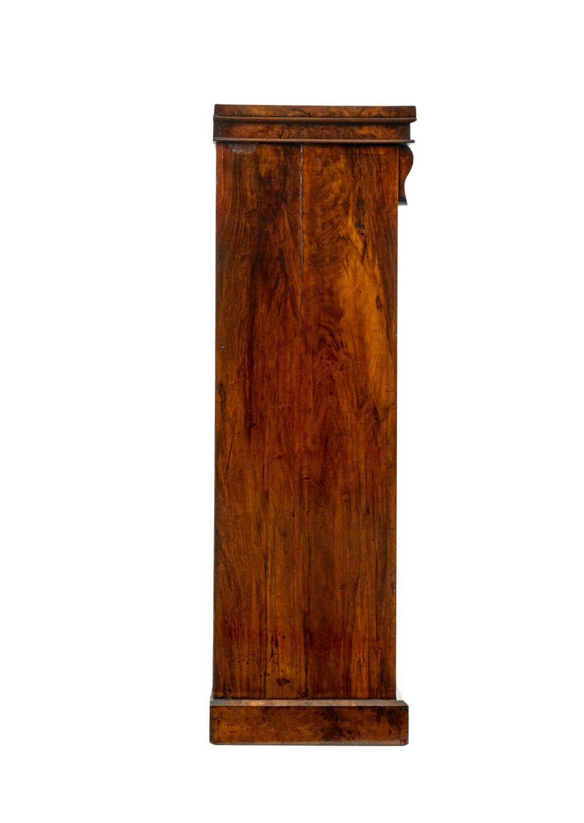 Early Victorian Burr Walnut Wellington Chest photo vinterior