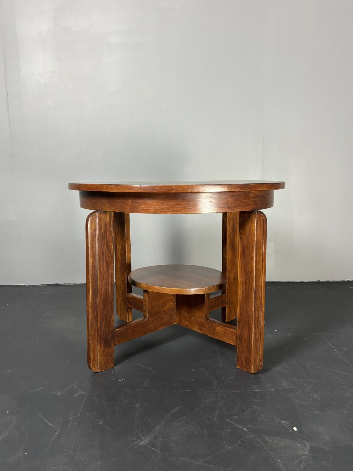 Midcentury Dutch Art Deco Mahogany Side Or Coffee Table, Ca 1940s   1950s photo Furniture