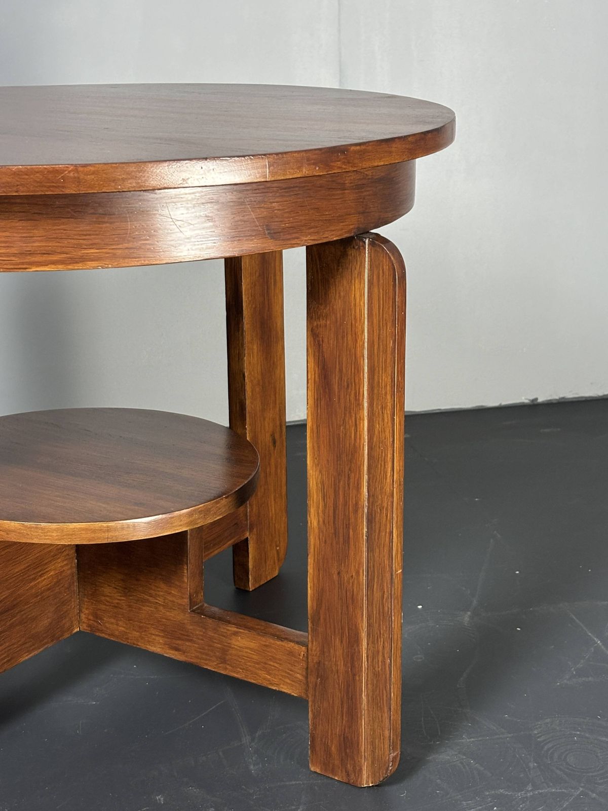 Midcentury Dutch Art Deco Mahogany Side Or Coffee Table, Ca 1940s   1950s photo buy