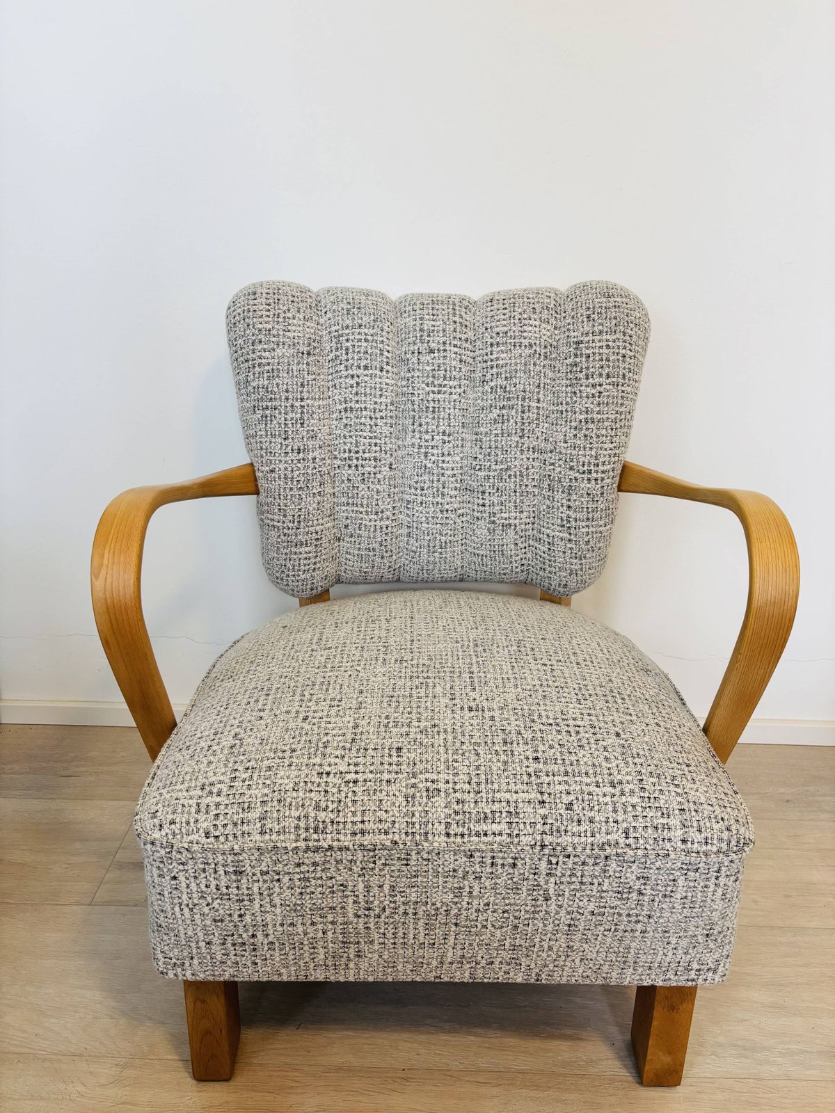 Furniture Fully Restored Vintage Lounge Arm Chair By Jindrich Halabala H 237, 1950’s photo