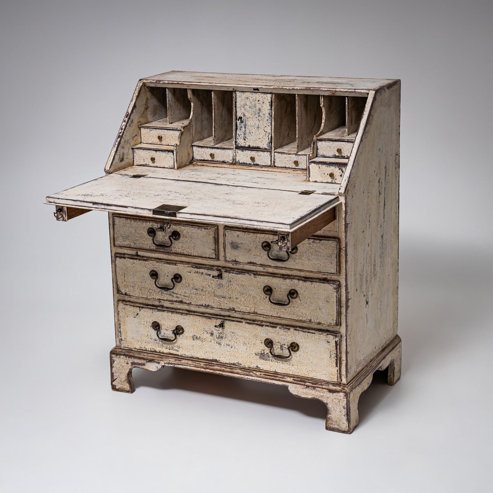 Hand Painted And Patinated Georgian Slant Front Desk, Circa 1800 photo 2275.0