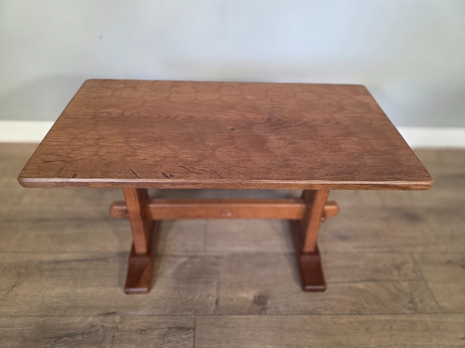 Antique Oak Acornman Arts And Crafts Coffee Table photo Furniture