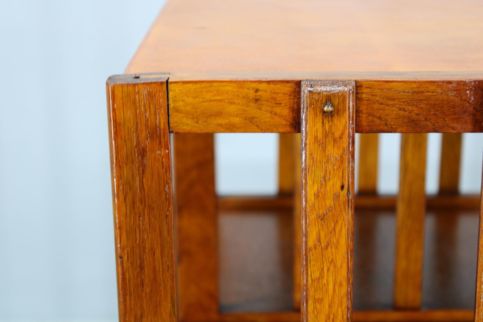Restored Art Deco Oak Storage Shelf Cabinet, Germany 1930s — Bauhaus Shelving photo vinterior