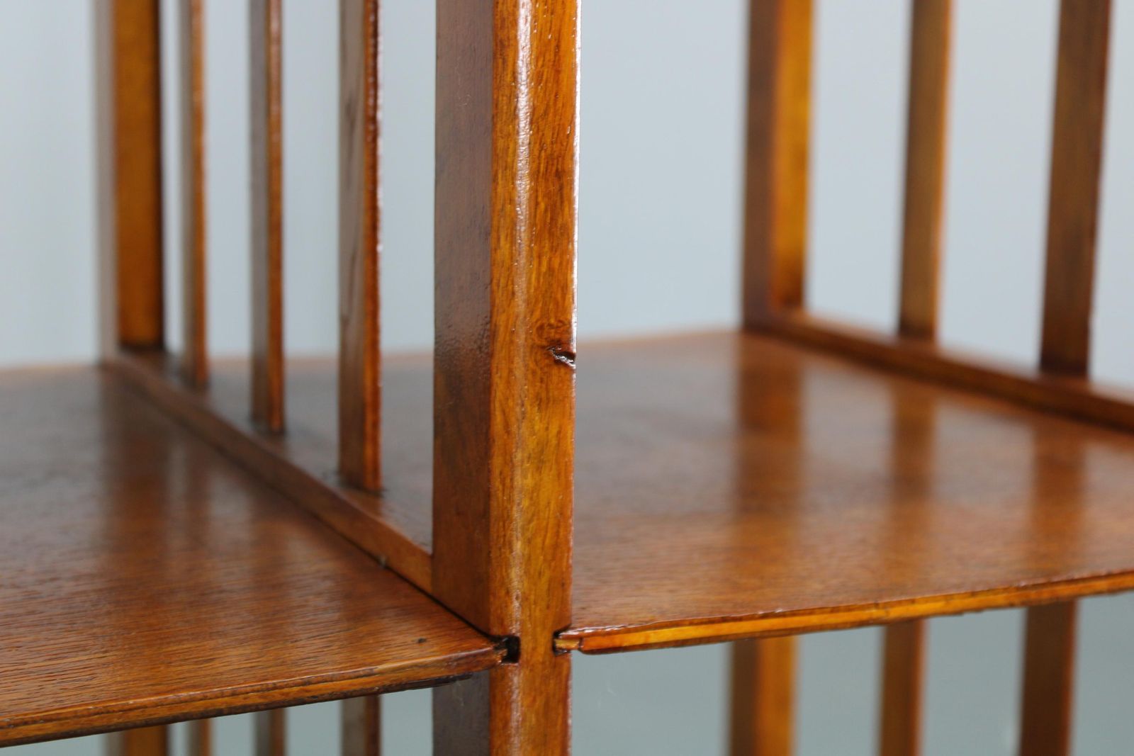 photo for sale Restored Art Deco Oak Storage Shelf Cabinet, Germany 1930s — Bauhaus Shelving