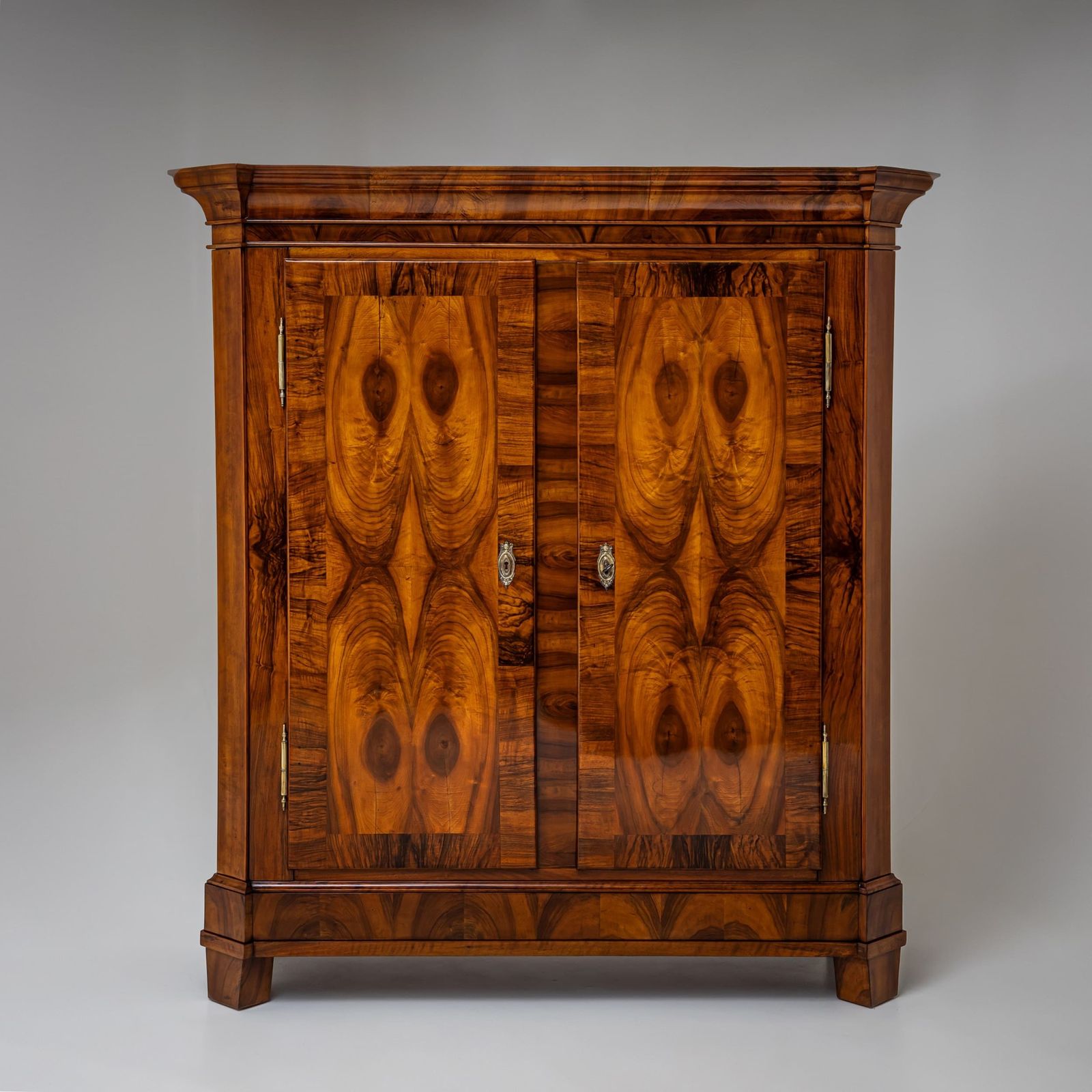 Baroque Wardrobe In Walnut, Switzerland, Circa 1800 photo for sale