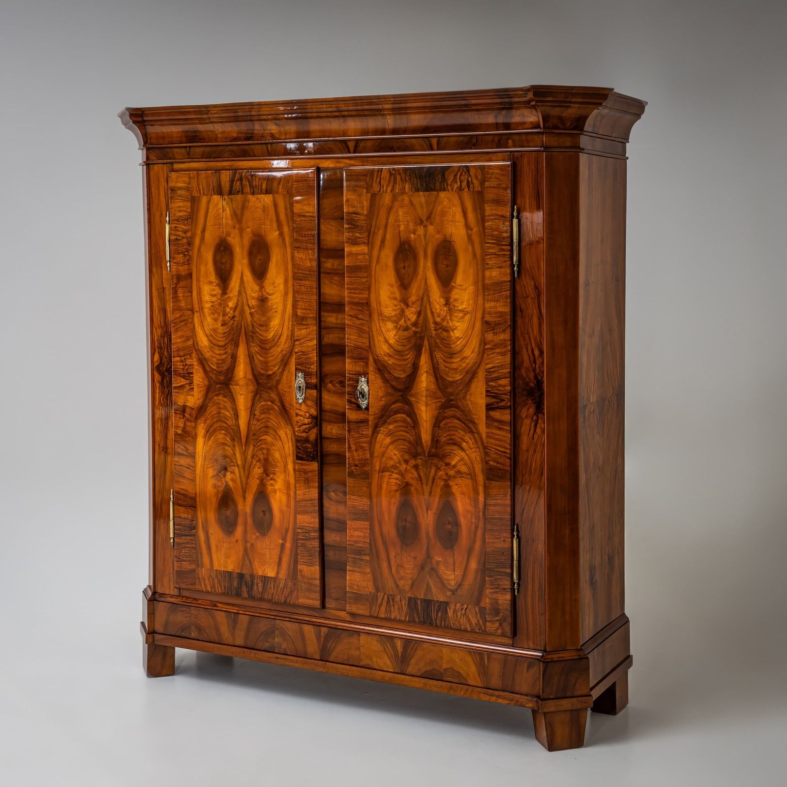Baroque Wardrobe In Walnut, Switzerland, Circa 1800 photo furniture