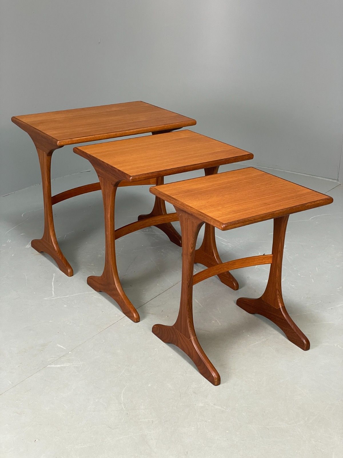 G Plan Side Tables Vintage Teak Set Of Three Retro 1970s Eb10668 Mwoo photo 250.0