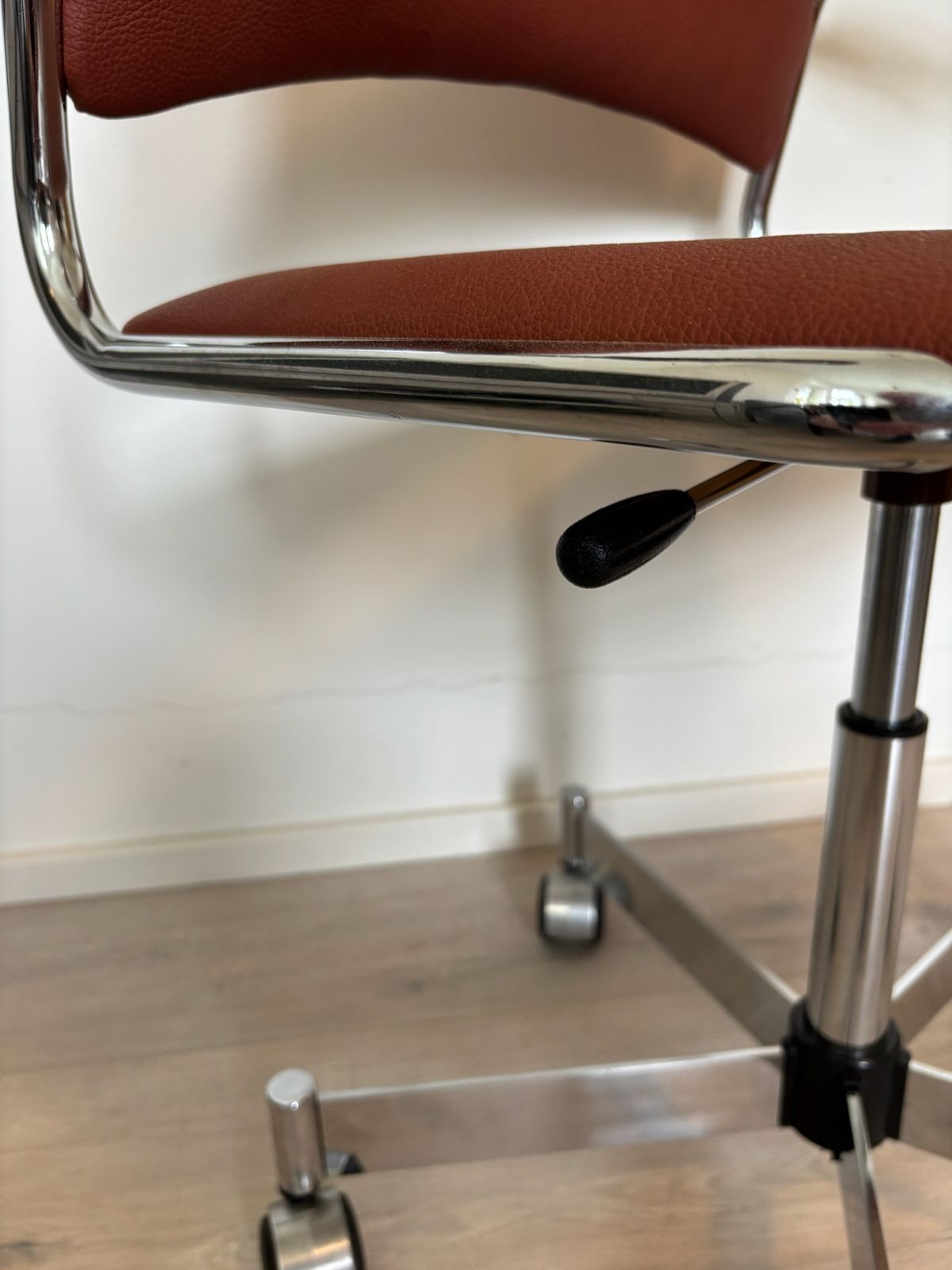 photo for sale Vintage Burgundy Office Chair By Kovona K 107 From Czechoslovakia 1970’s