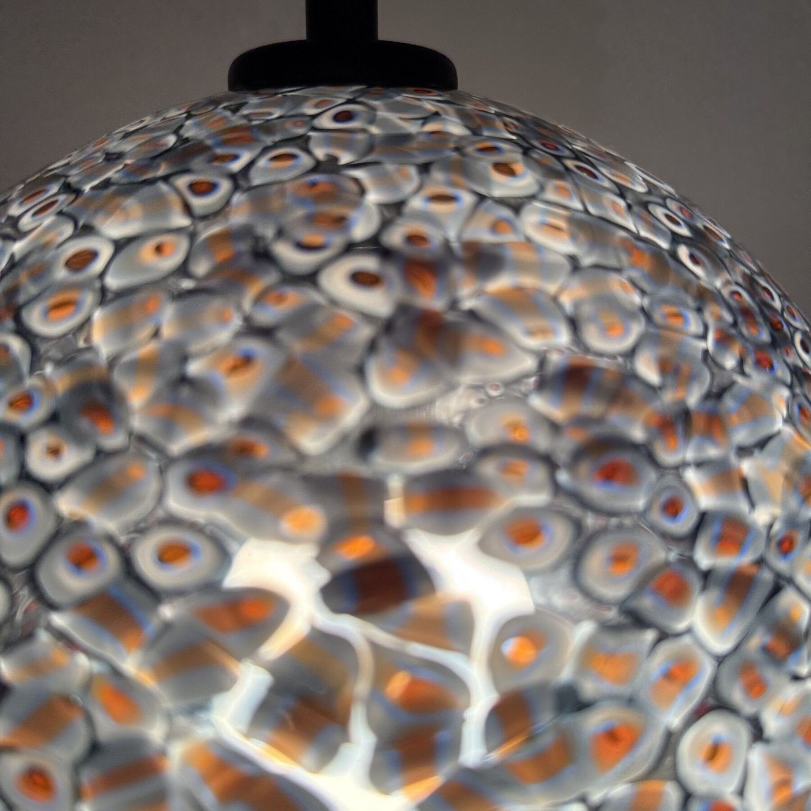 Hanging Lamp Model ‘Neverinno’ In Murano Glass By Gae Aulenti For Vetreria Vistosi , 1970s Italy photo Lighting