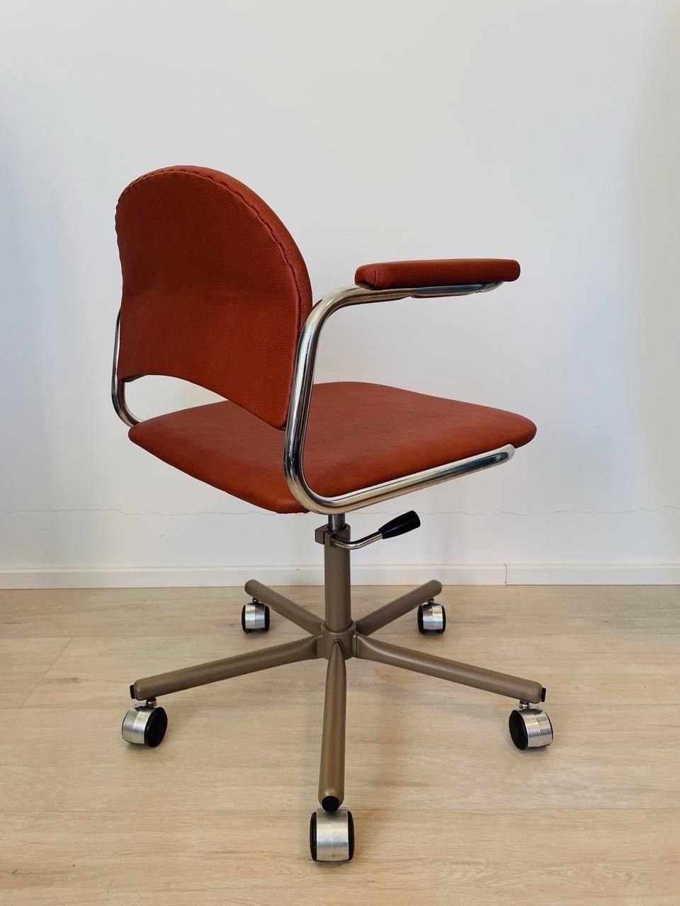 photo for sale Vintage Burgundy Office Chair By Kovona K 107 From Czechoslovakia 1970’s
