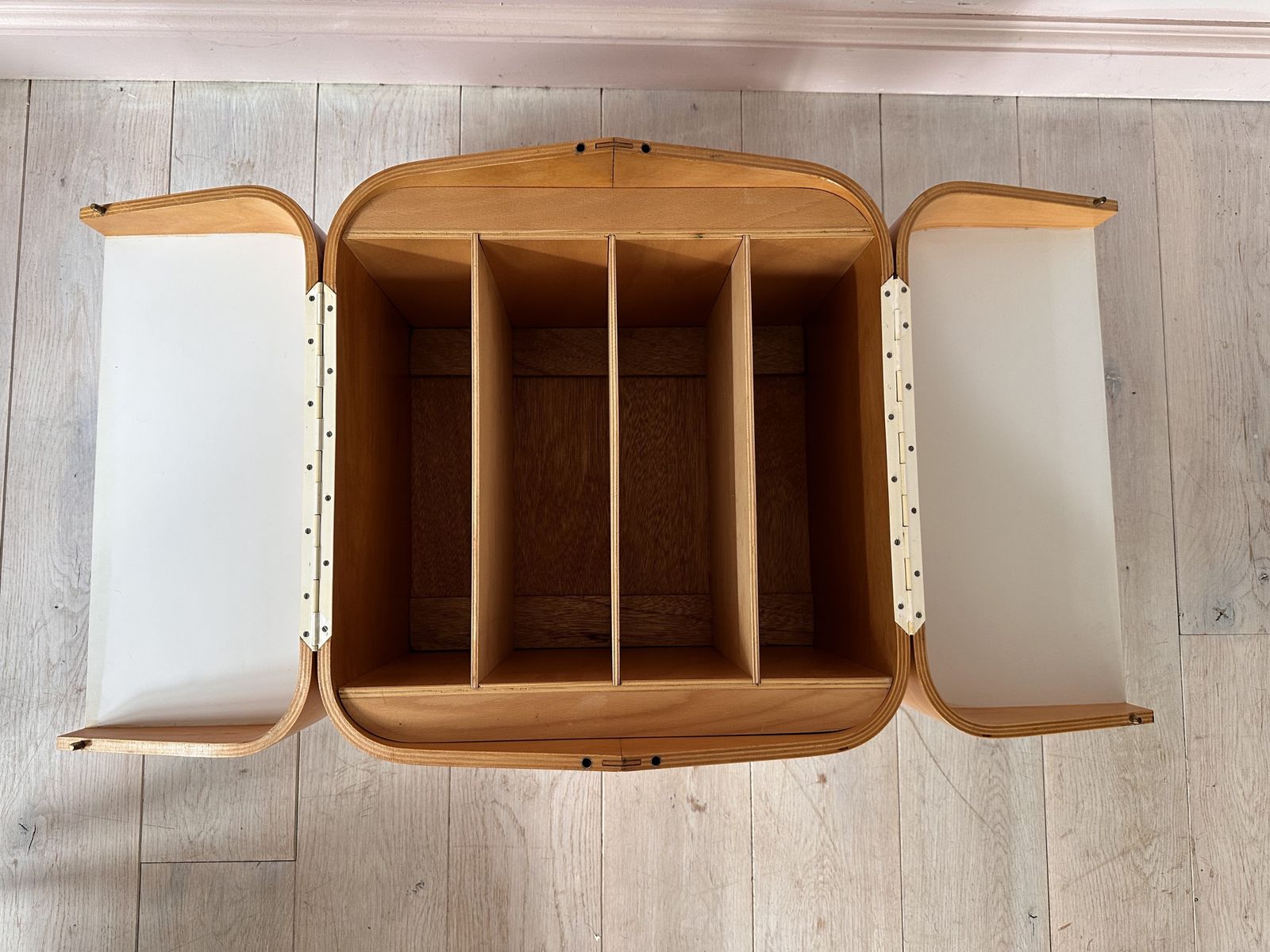 Mid Century Brian Long For John Alan Designs Cube Table On Castors With Lid photo Furniture