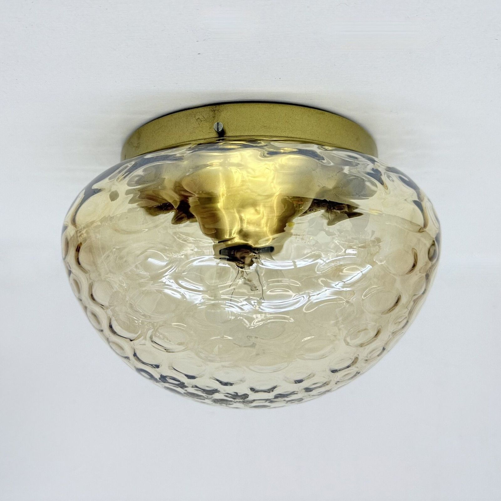 photo buy Mid Century Design Rzb Plafondlamp / Plafondmontage, Glas Jaren 1970