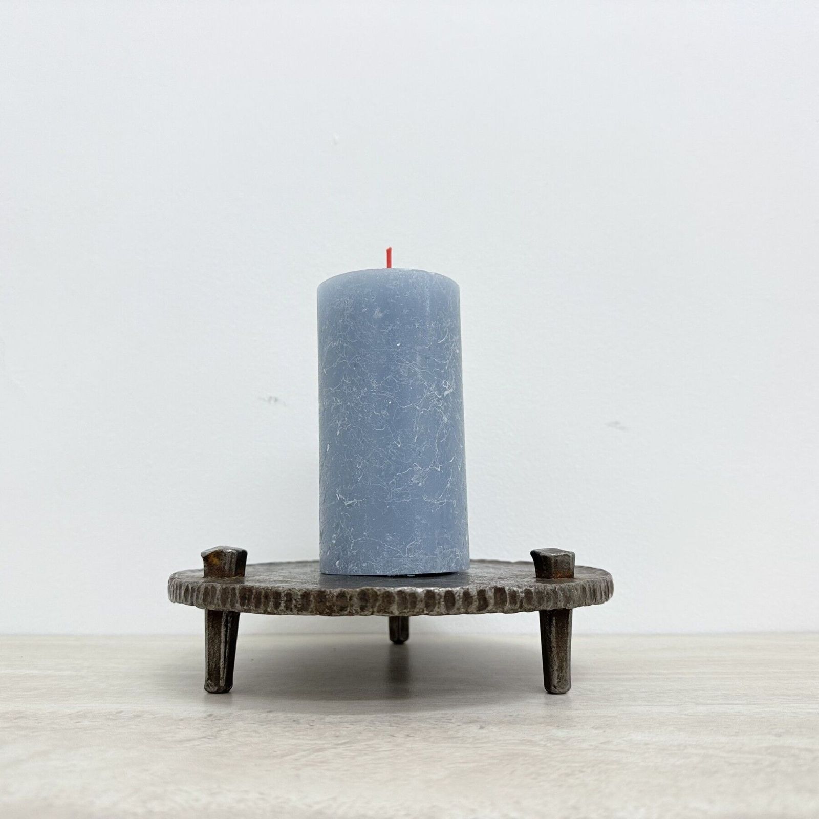 photo buy Brutalist Metal Candle Holder , 1970s