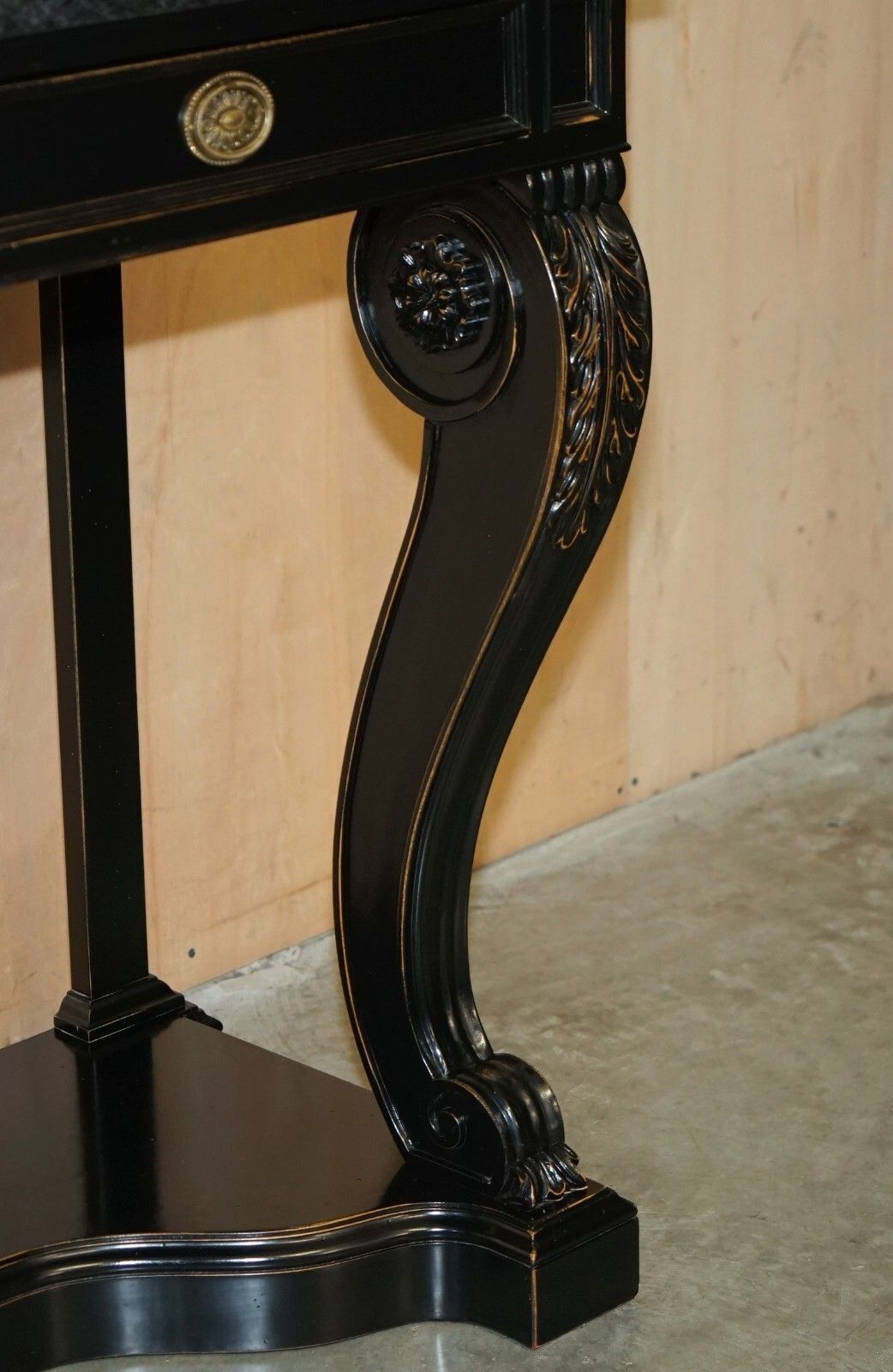 Pair Of £34,000 Ralph Lauren Clivedon Mahogany Macassar & Marble Console Tables photo vintage