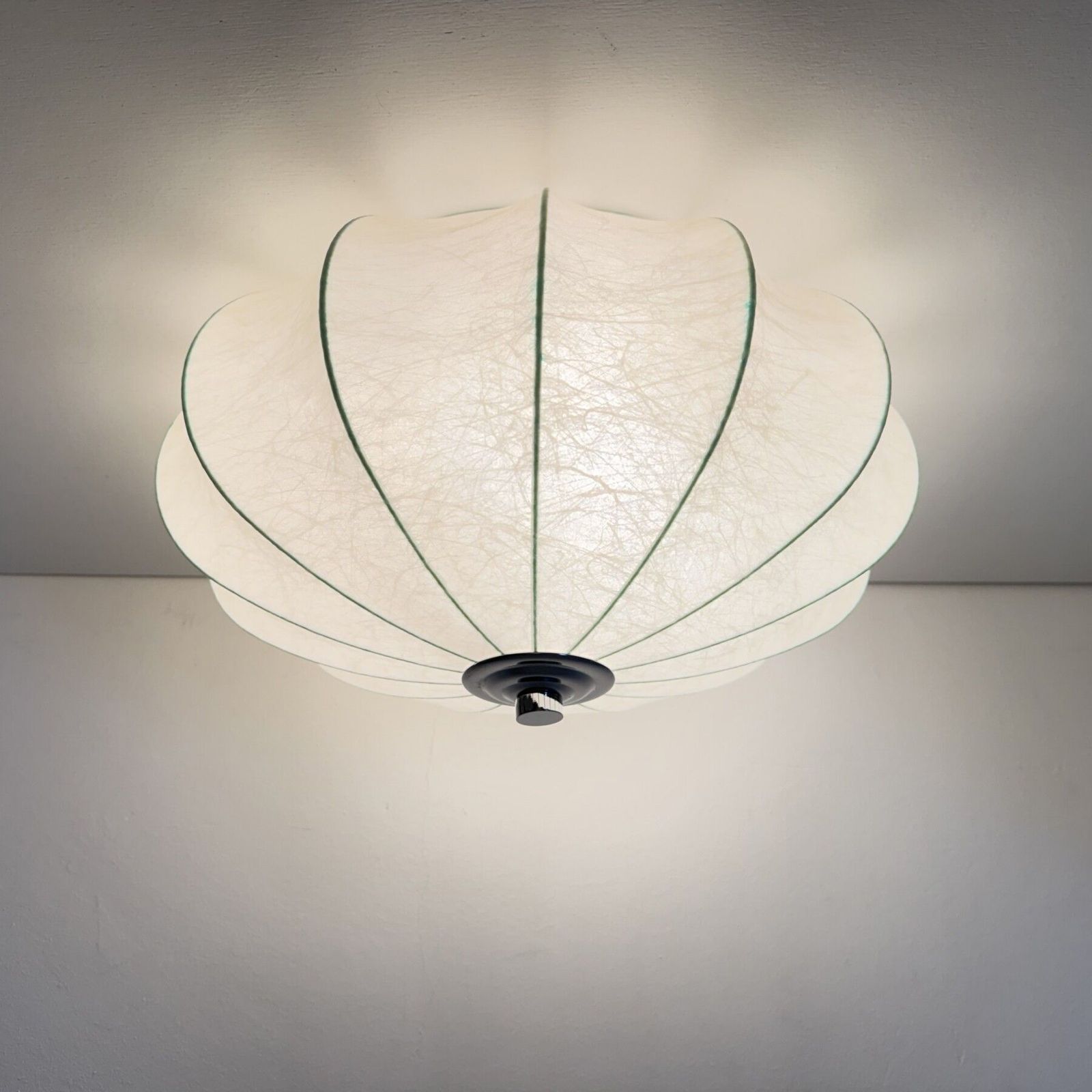 Cocoon Flush Mount Van Goldkant Leuchten, Jaren 1960 photo furniture